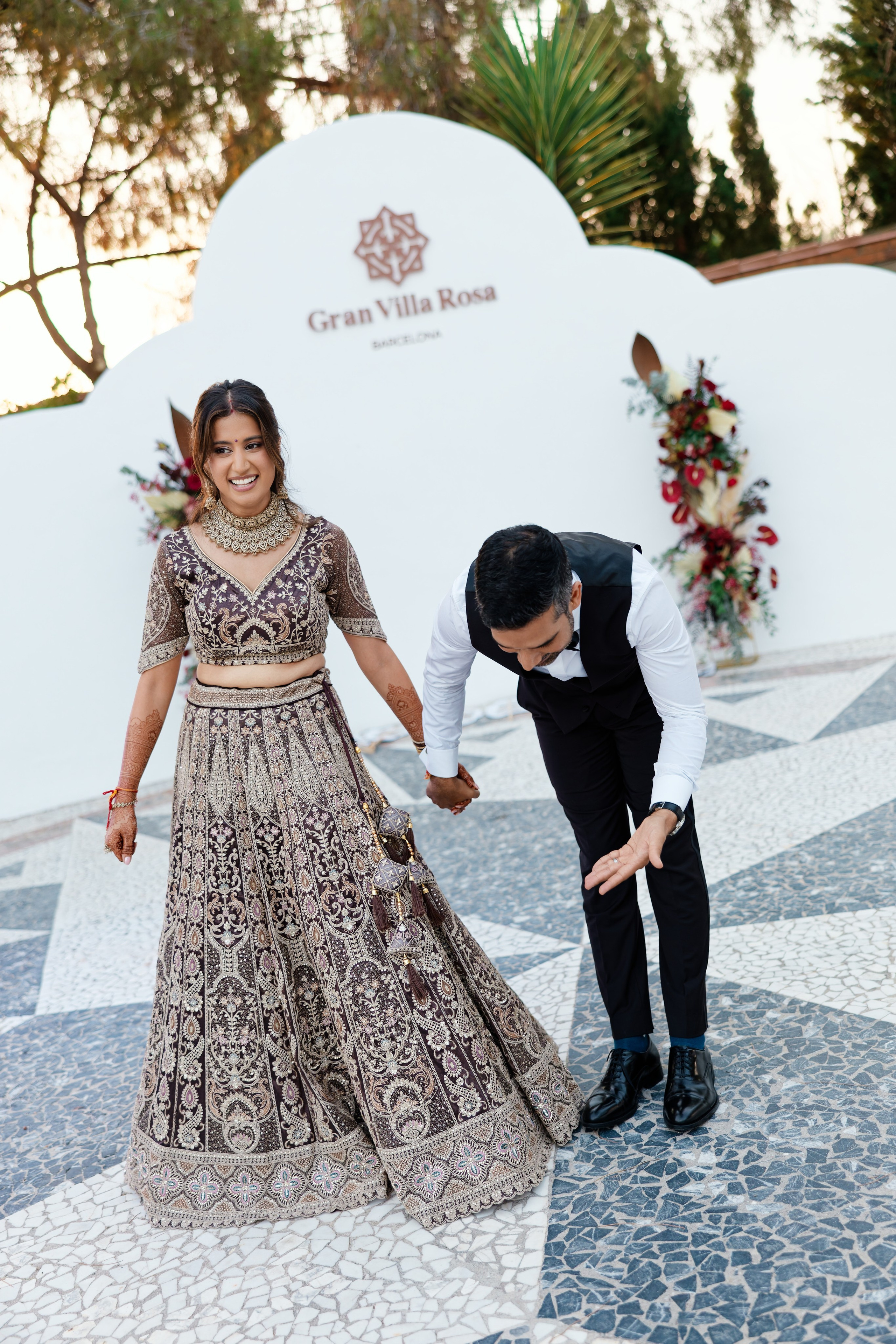 Indian wedding at Gran Villa Rosa, Barcelona