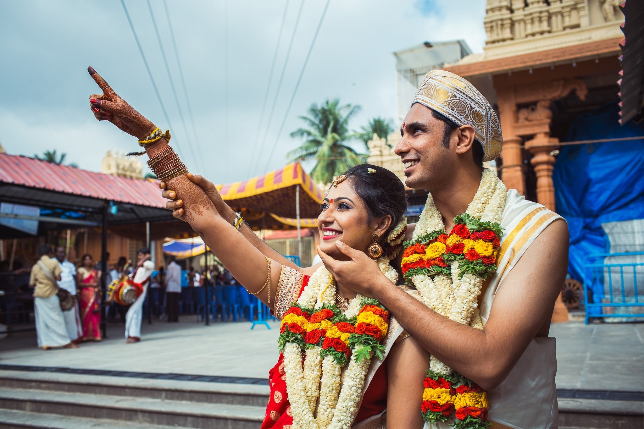 Traditional Kannada Brahmin Temple wedding, JP nagar, Bangalore