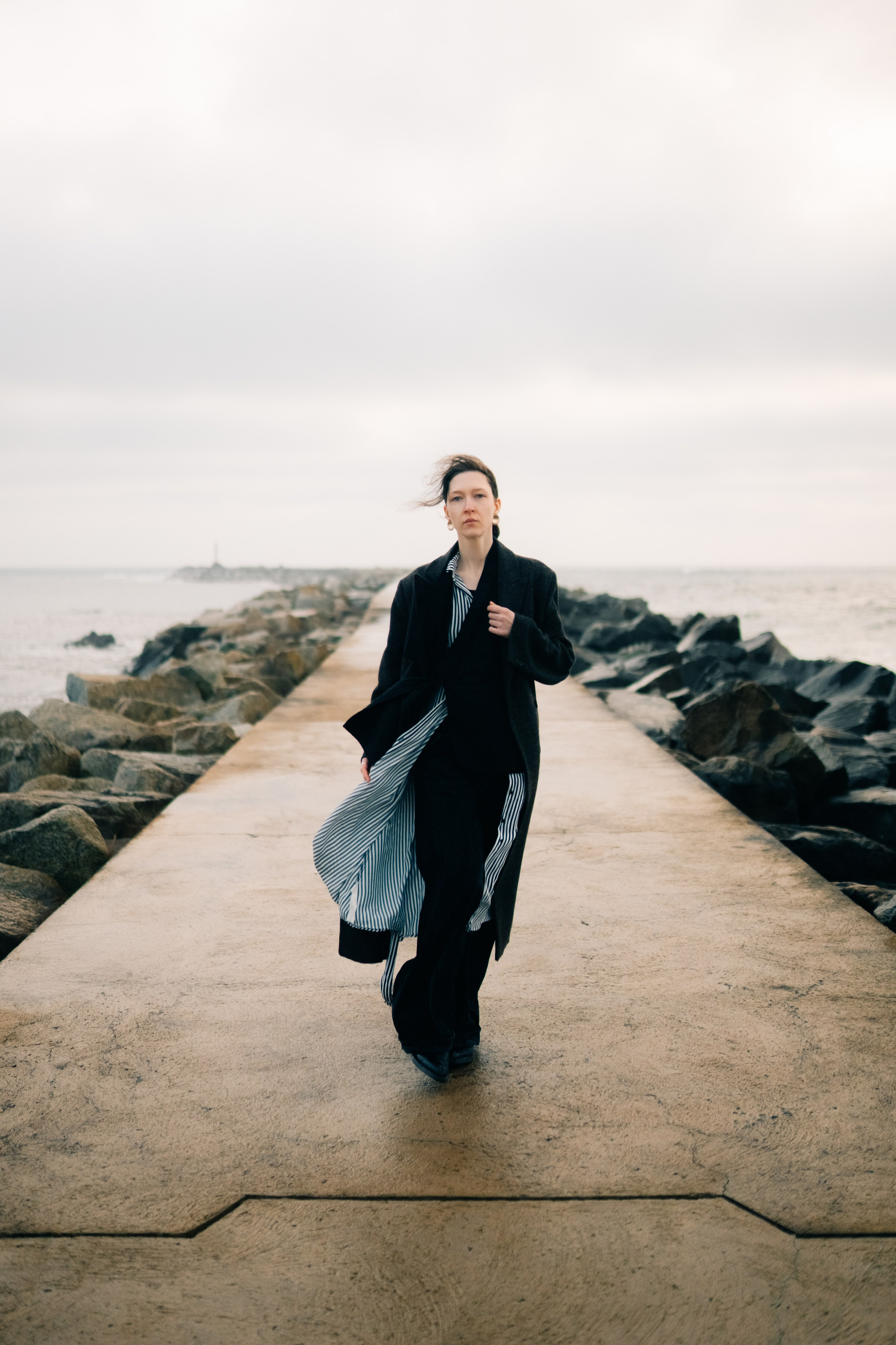 Anna at the sea. Maria Sher. Professional photographer from Porto, Portugal