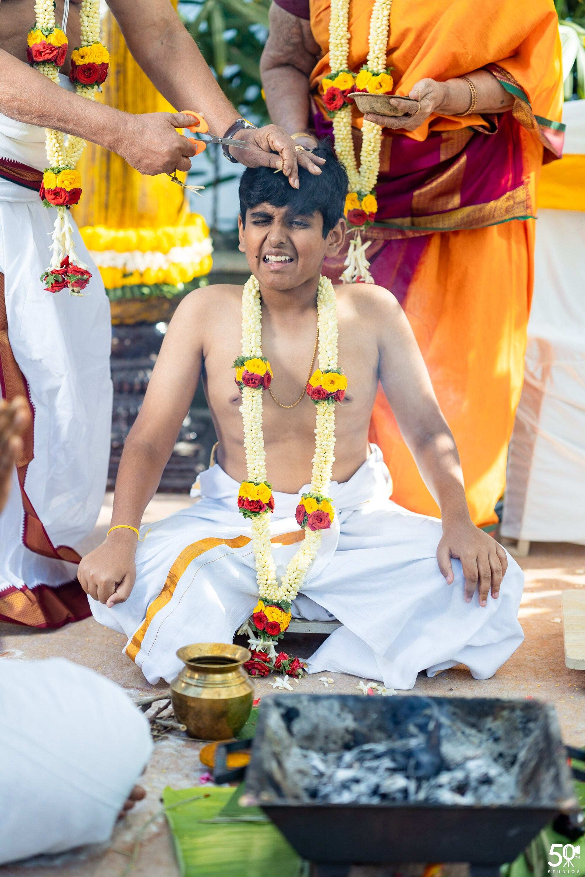 SANJAY AND SAKETH UPANAYANA. 50mm STUDIOS