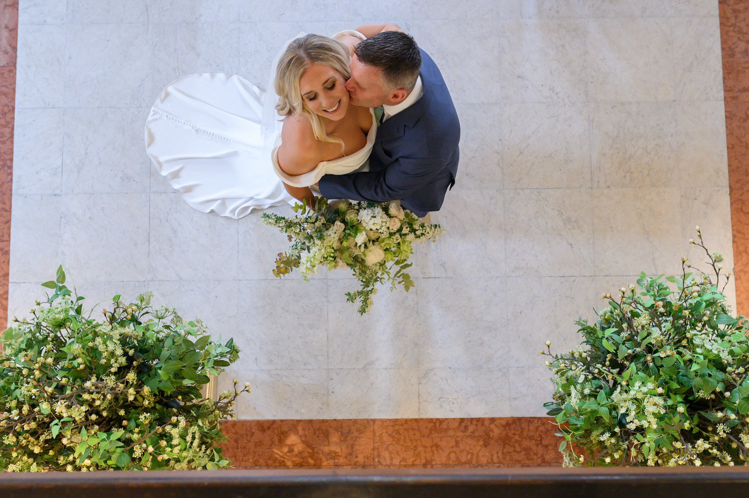 Smiles and love at the Boston Public Library. Wedding photographer in Orlando, Boston & New York Anderson Marques
