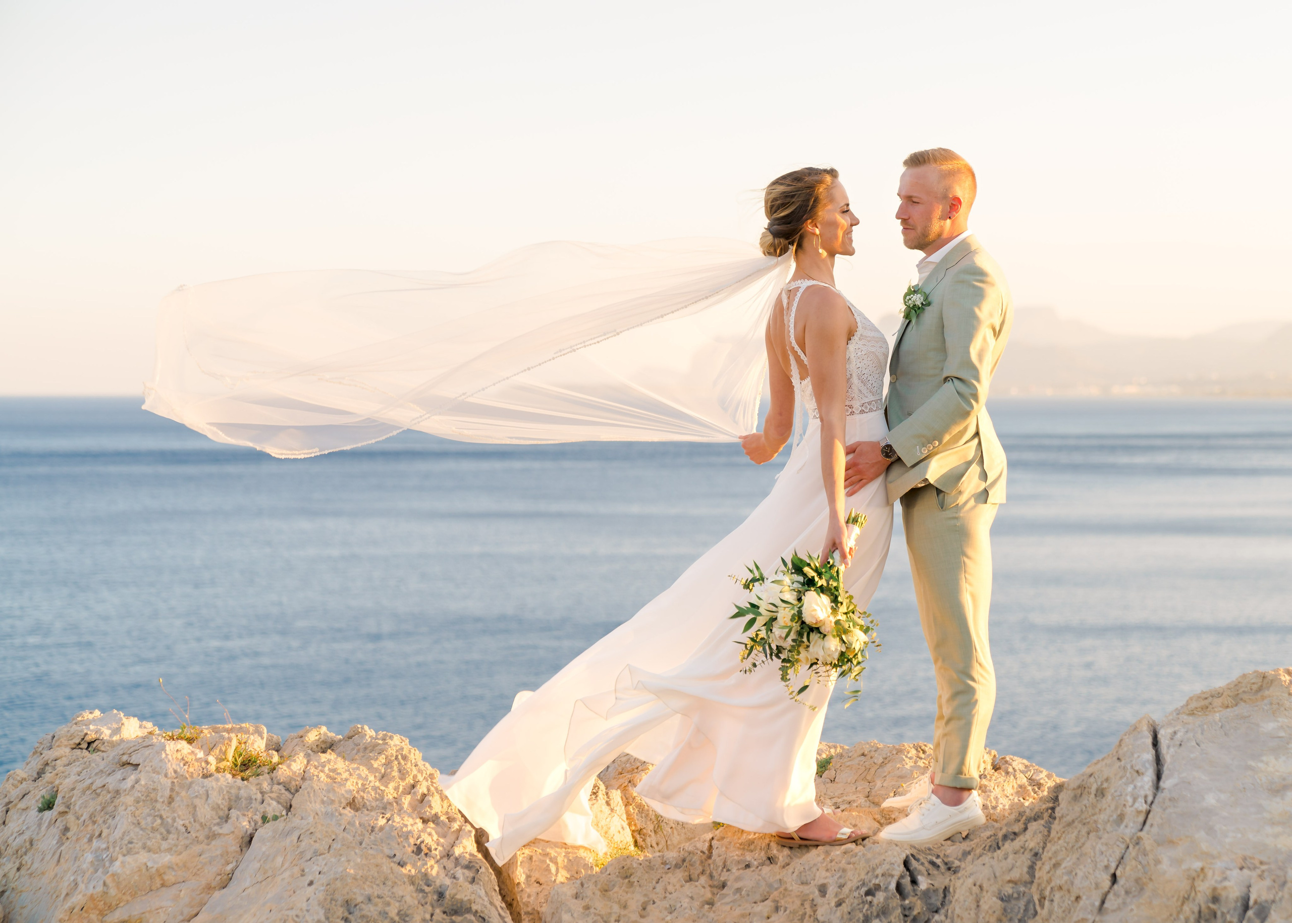 Dolly and Mo. Renate Woeste | Wedding planner in Rhodes. Creating dream weddings by the sea. Let’s make your special day unforgettable