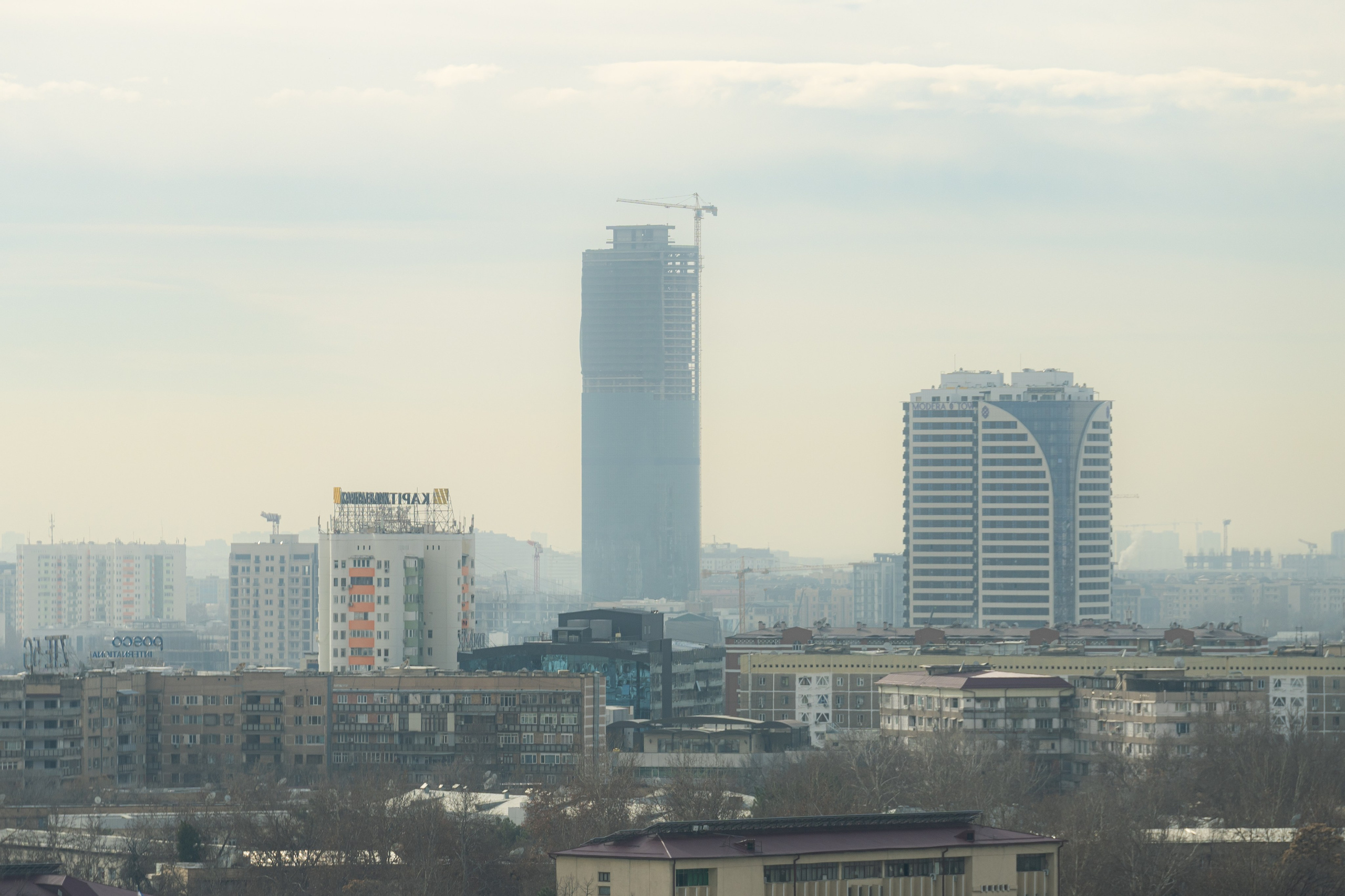 Смог в Ташкенте или Взгляд на город с высоты птичьего полета. Георгий Намазов | Фотограф в Ташкенте