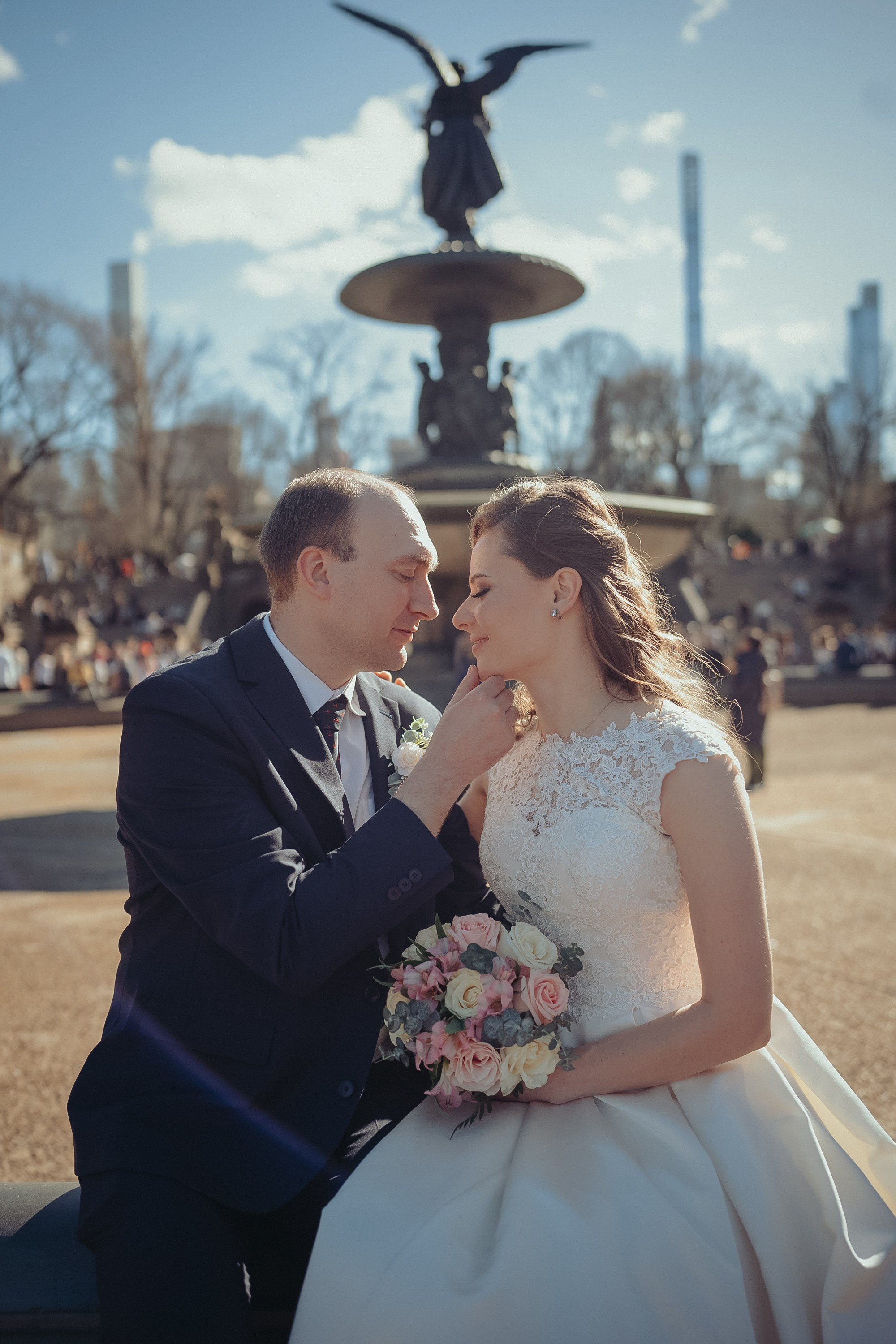 Elopement wedding in Central Park. Portrait and wedding photographer in New York