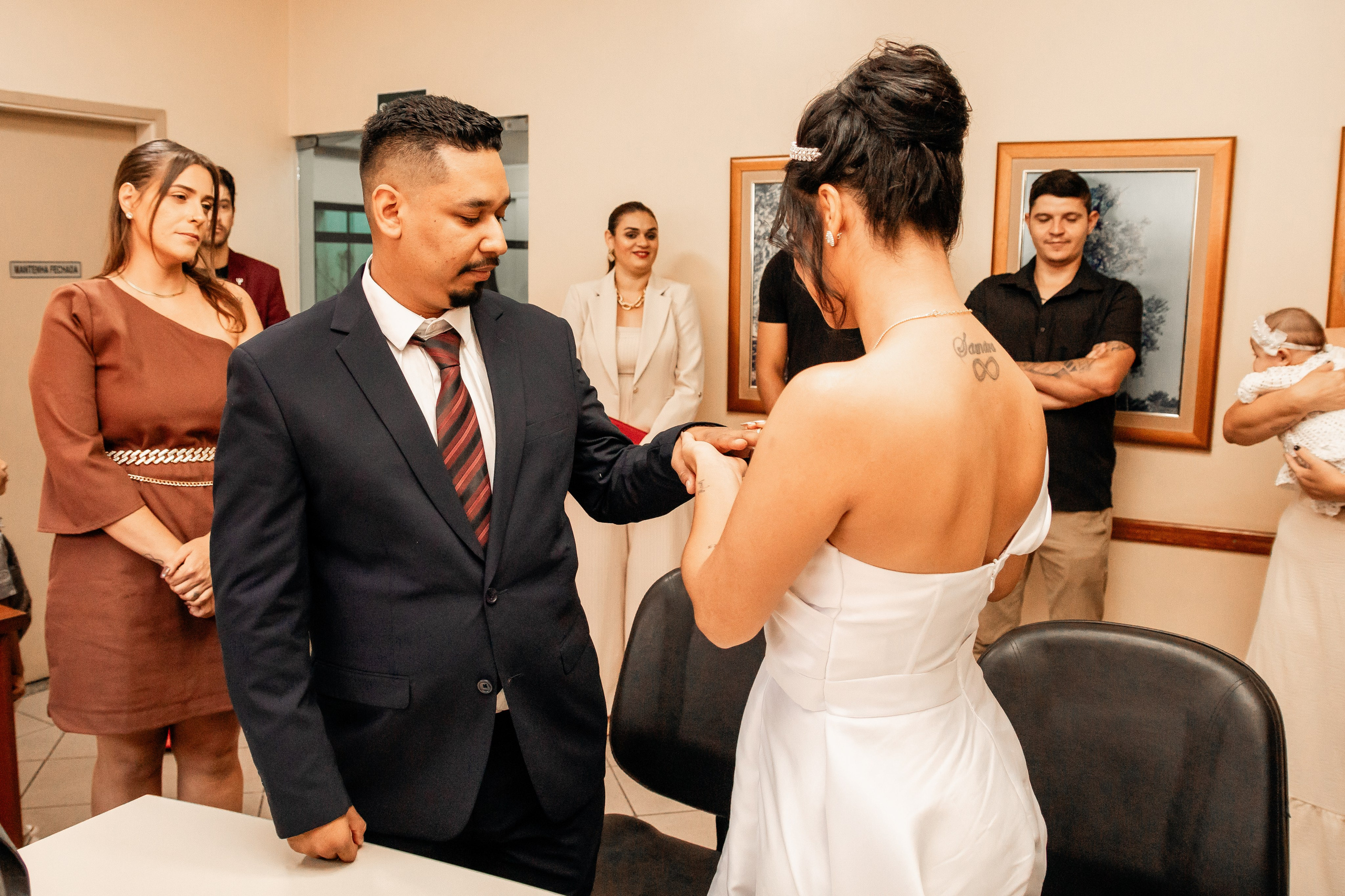 Civil Najara e Rafael. Fotógrafa de casamento e festa infantis em Marilía, São Paulo