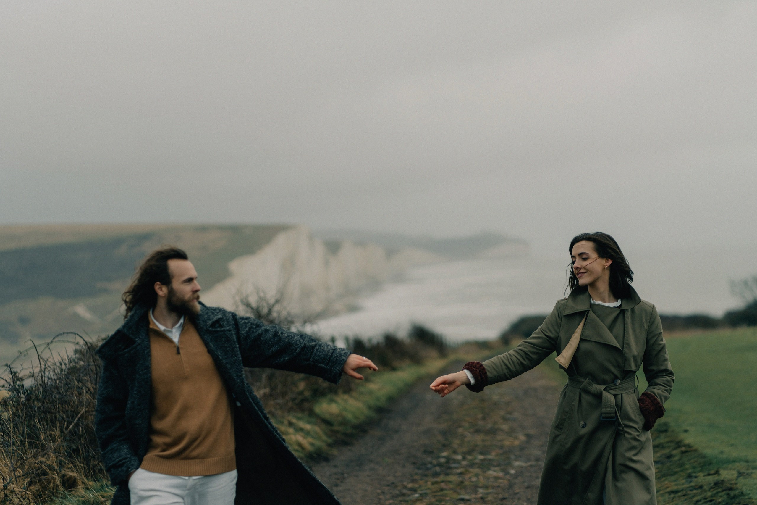 Engagement session in Seven Sisters. London portrait and family photographer