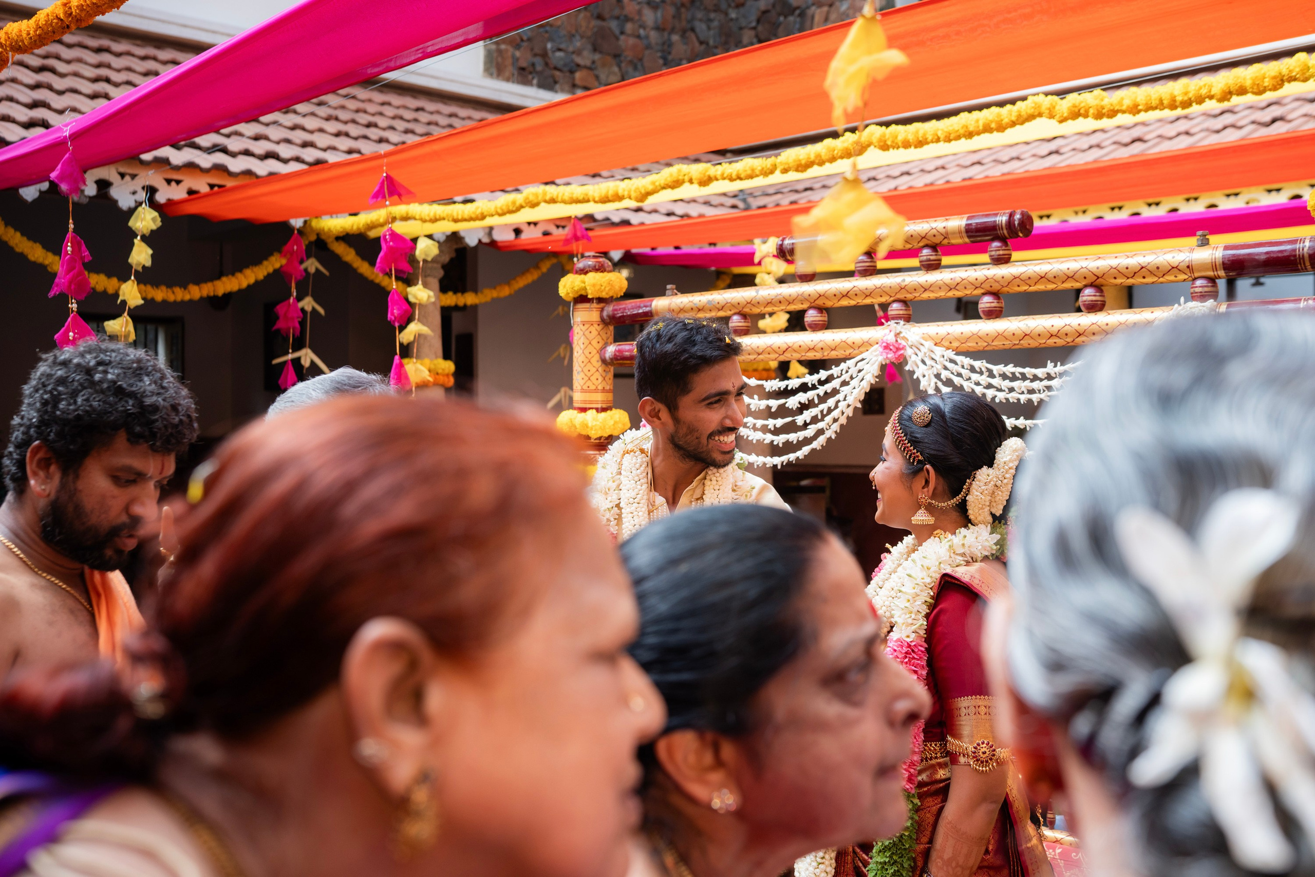 Samyuktha & Manoj, Tamil and Telugu Wedding at Angana Courtyard, Bangalore | Truly Yours