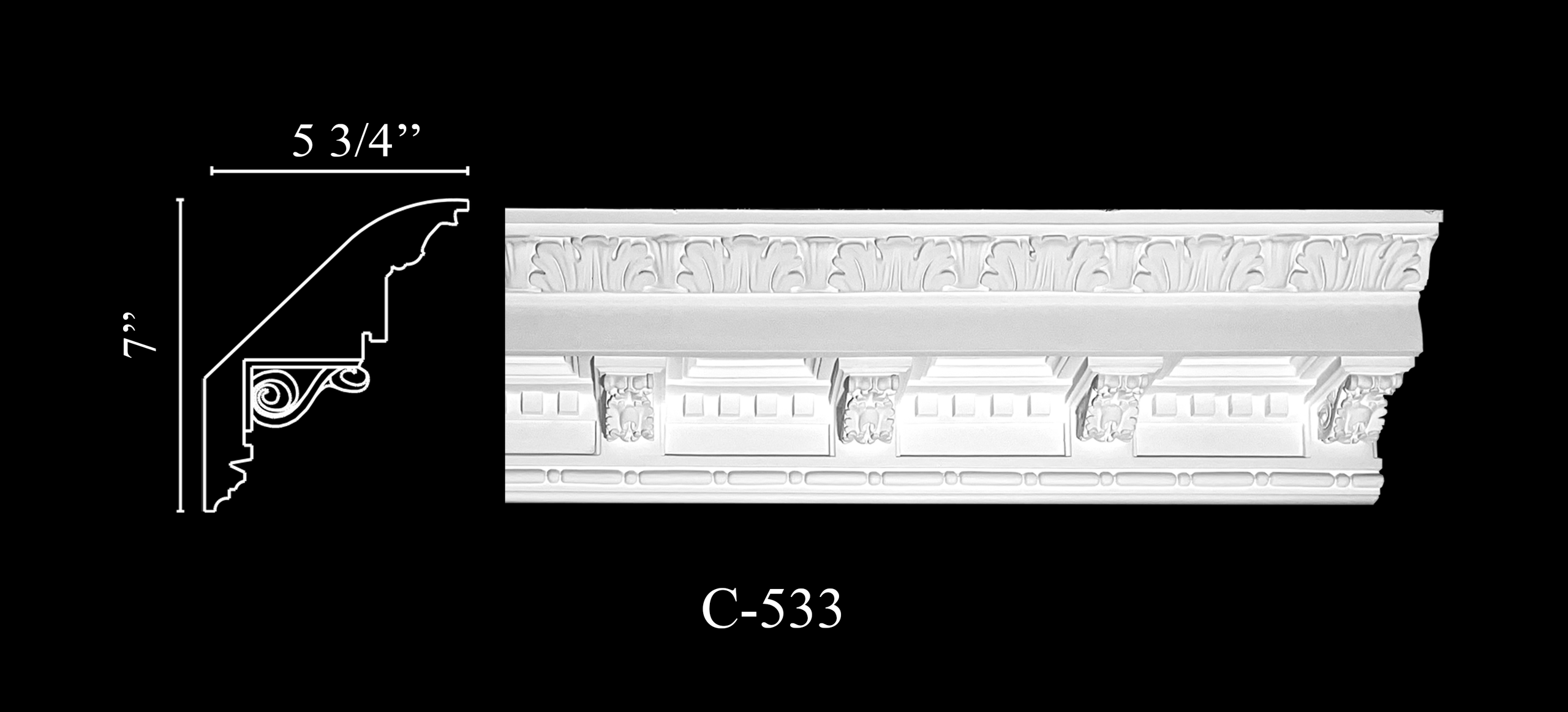 Crown Molding. Plaster molding