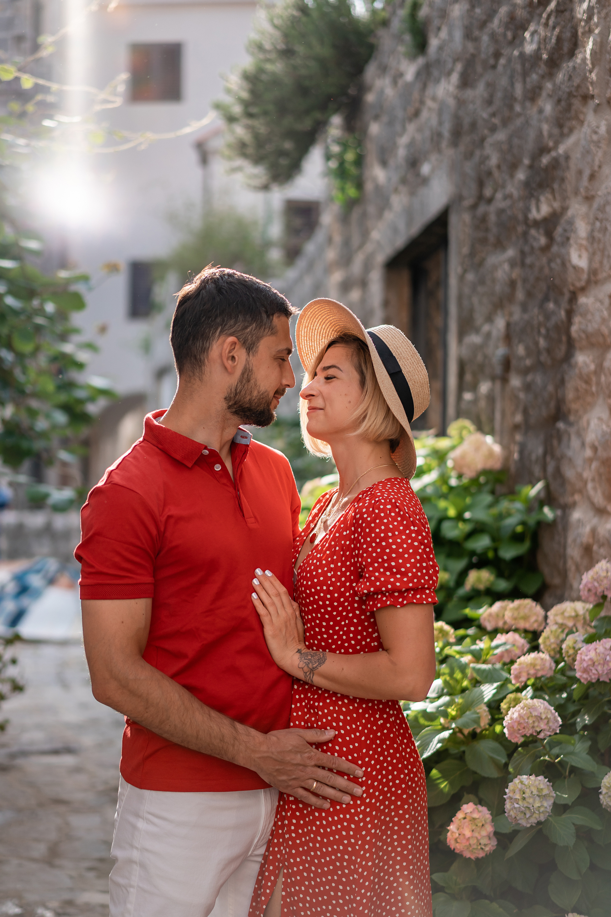 Familienfoto, Wandern in Perast