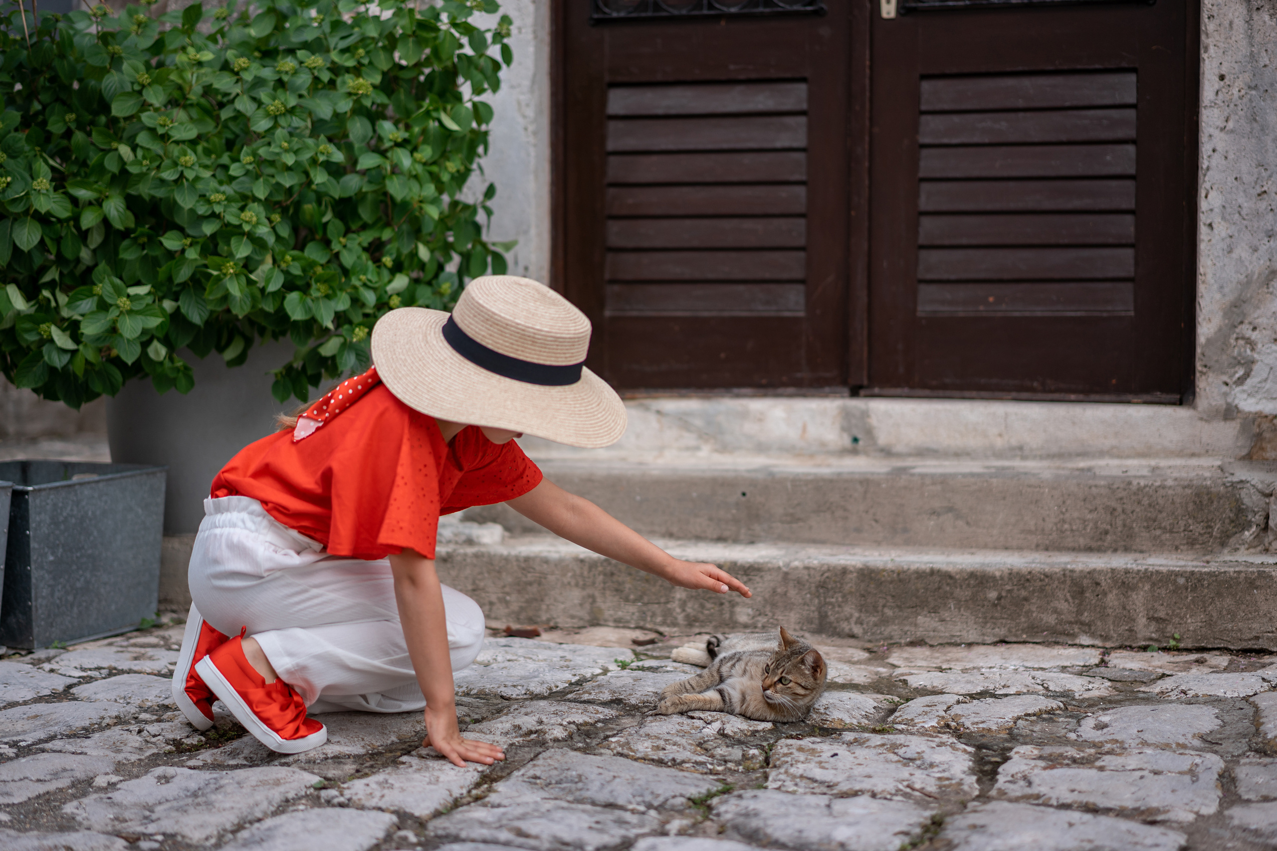 Familienfoto, Wandern in Perast