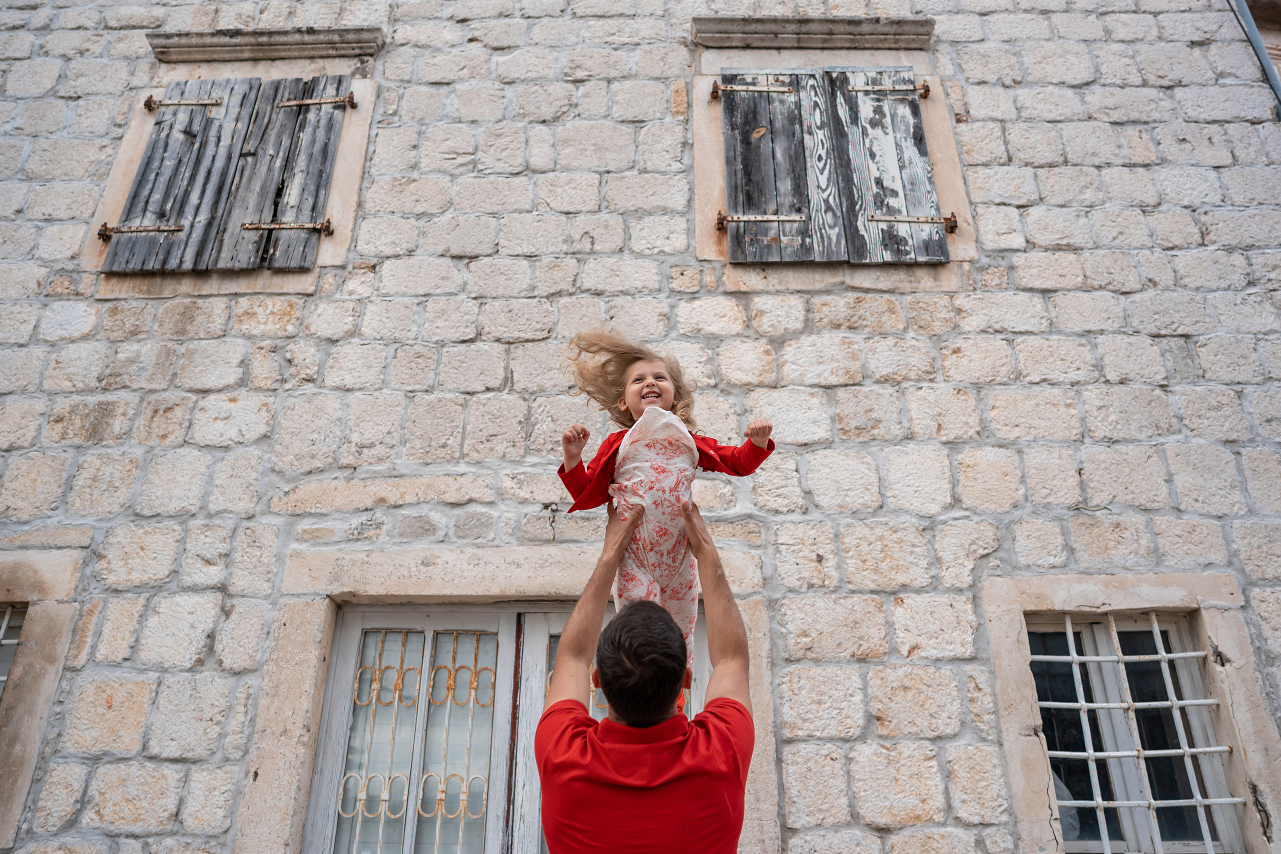 Familienfoto, Wandern in Perast