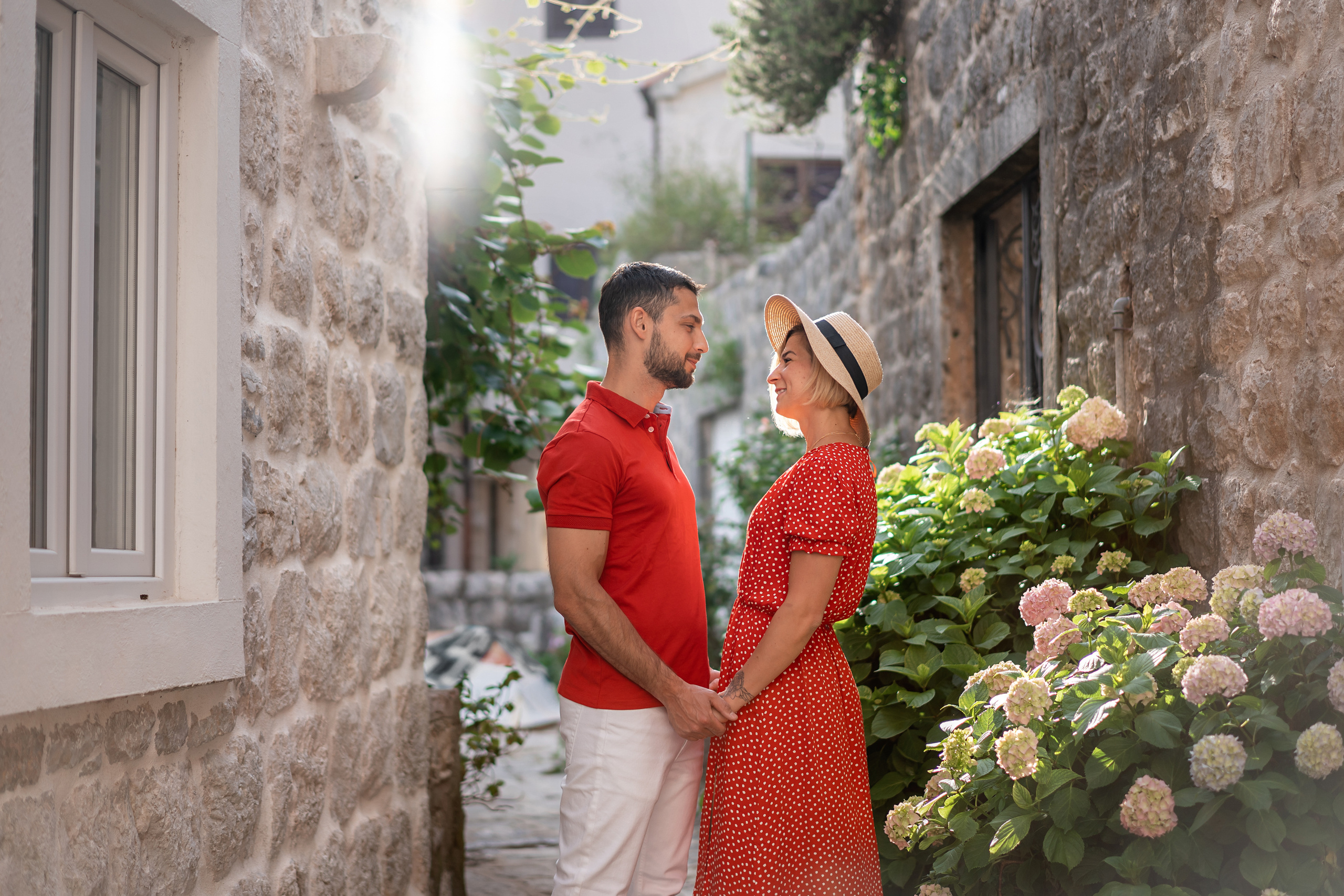 Familienfoto, Wandern in Perast