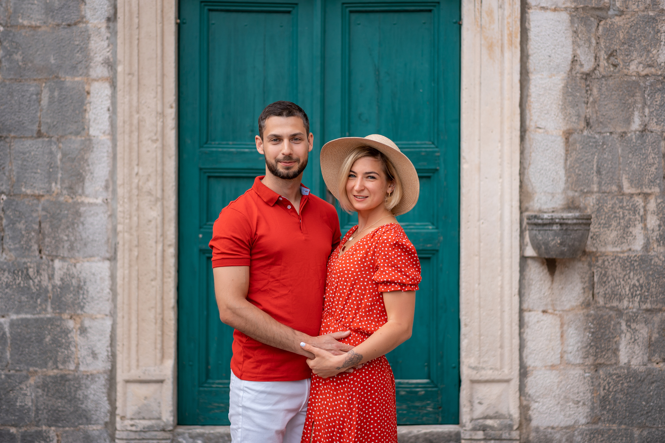 Familienfoto, Wandern in Perast