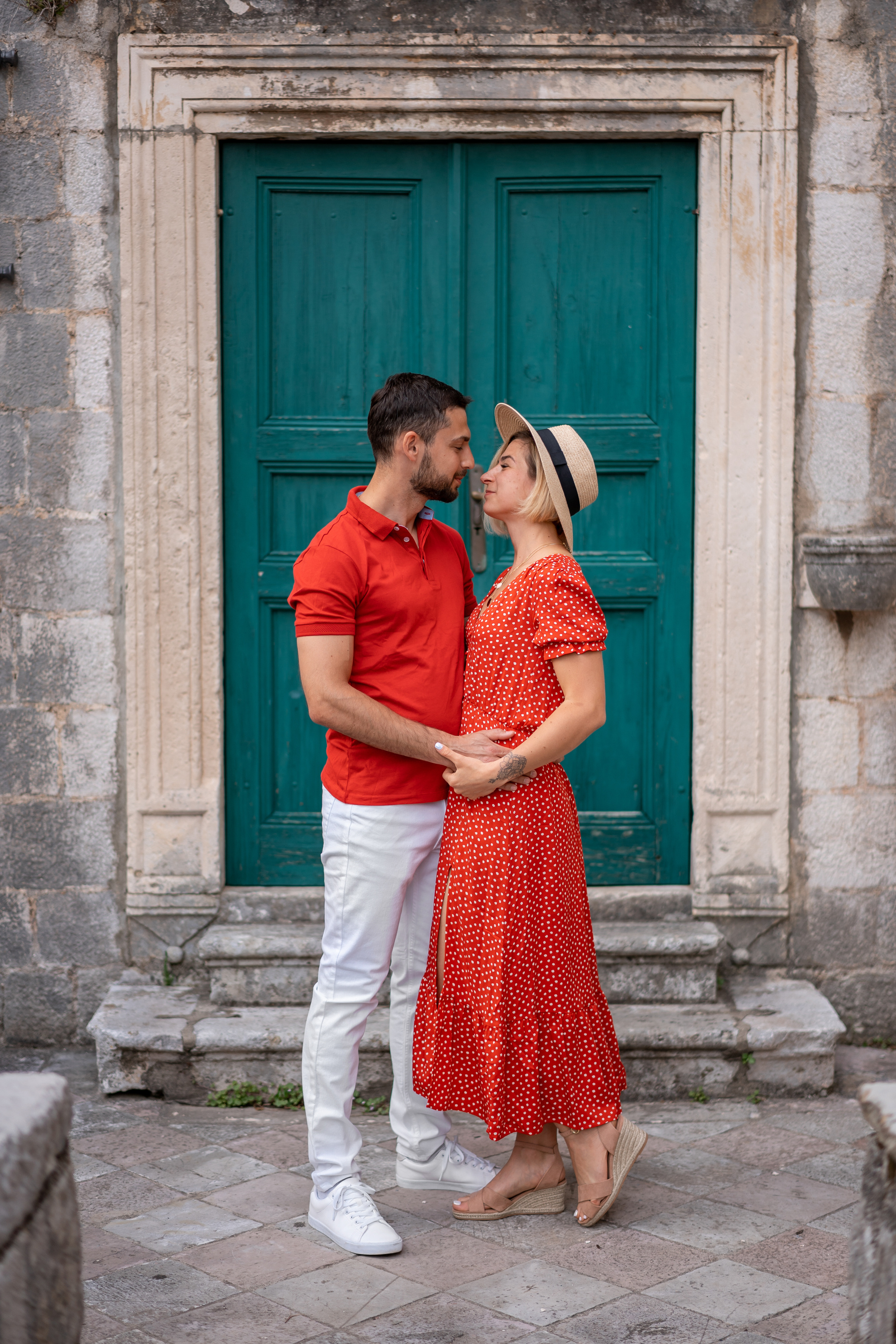 Familienfoto, Wandern in Perast