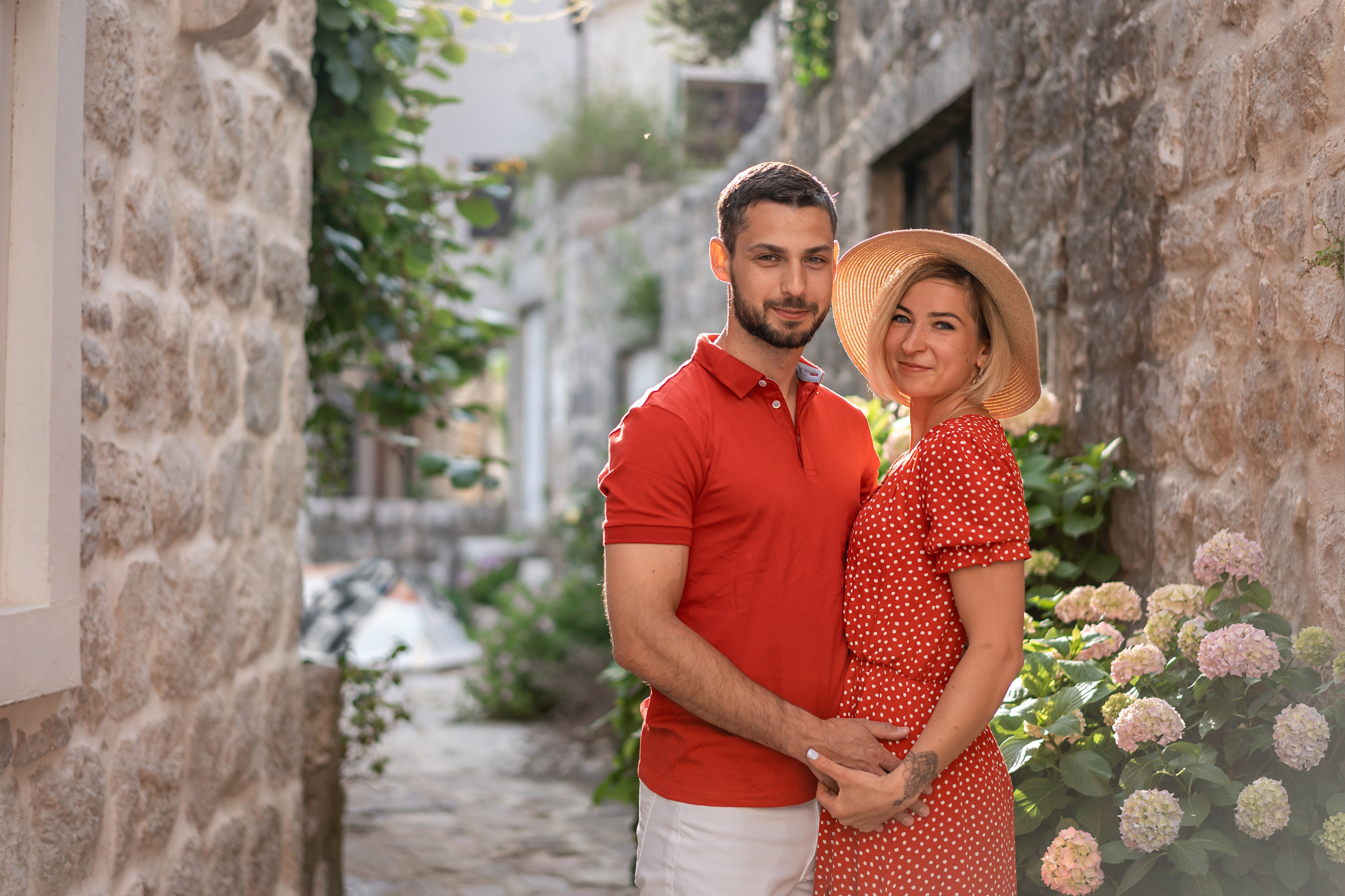 Familienfoto, Wandern in Perast
