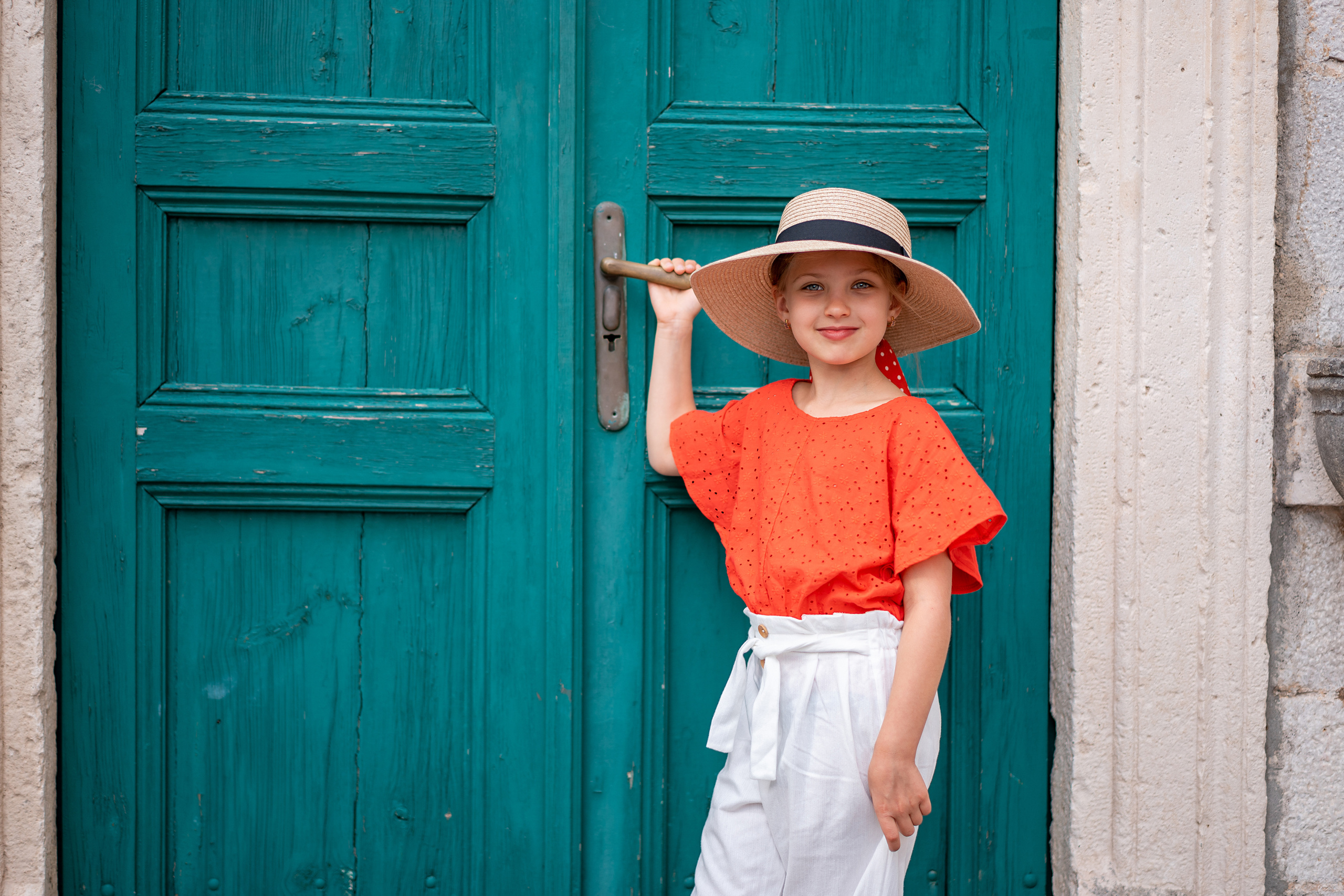 Familienfoto, Wandern in Perast