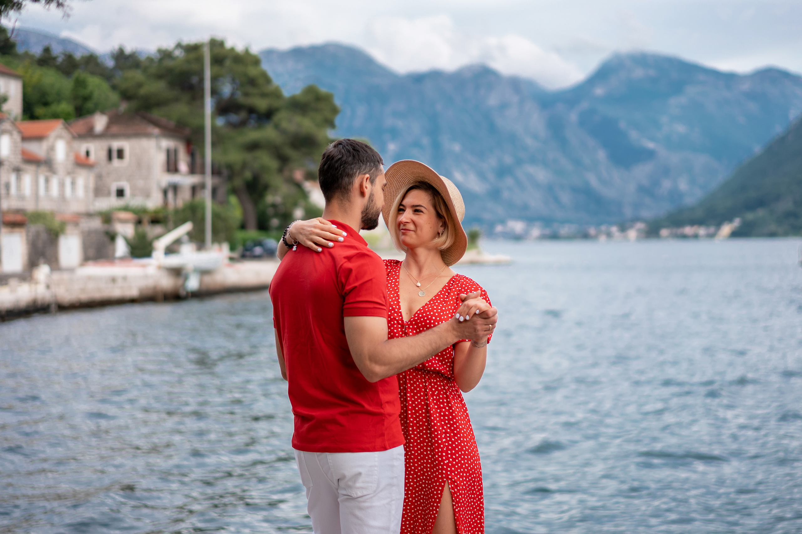 Familienfoto, Wandern in Perast