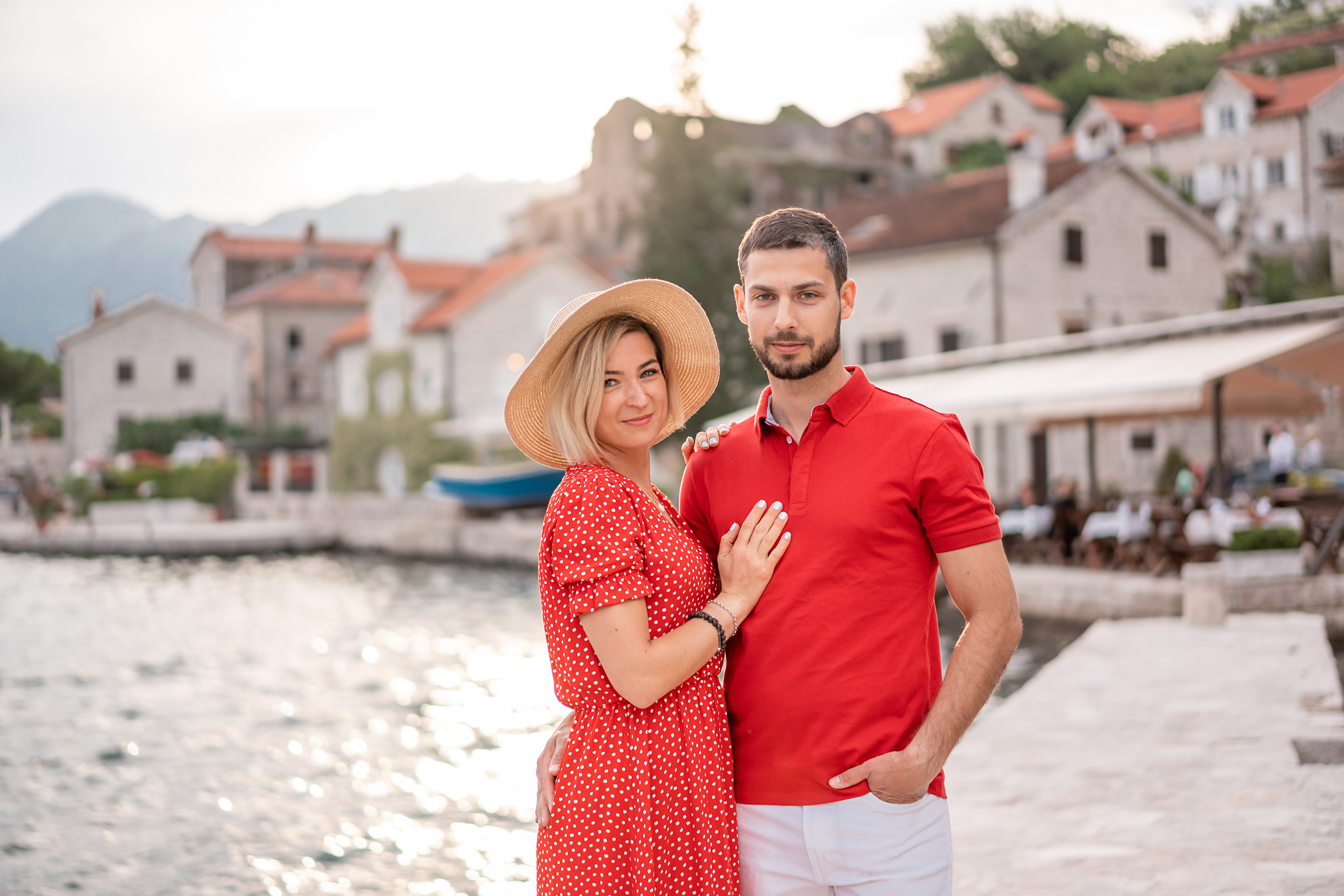 Familienfoto, Wandern in Perast