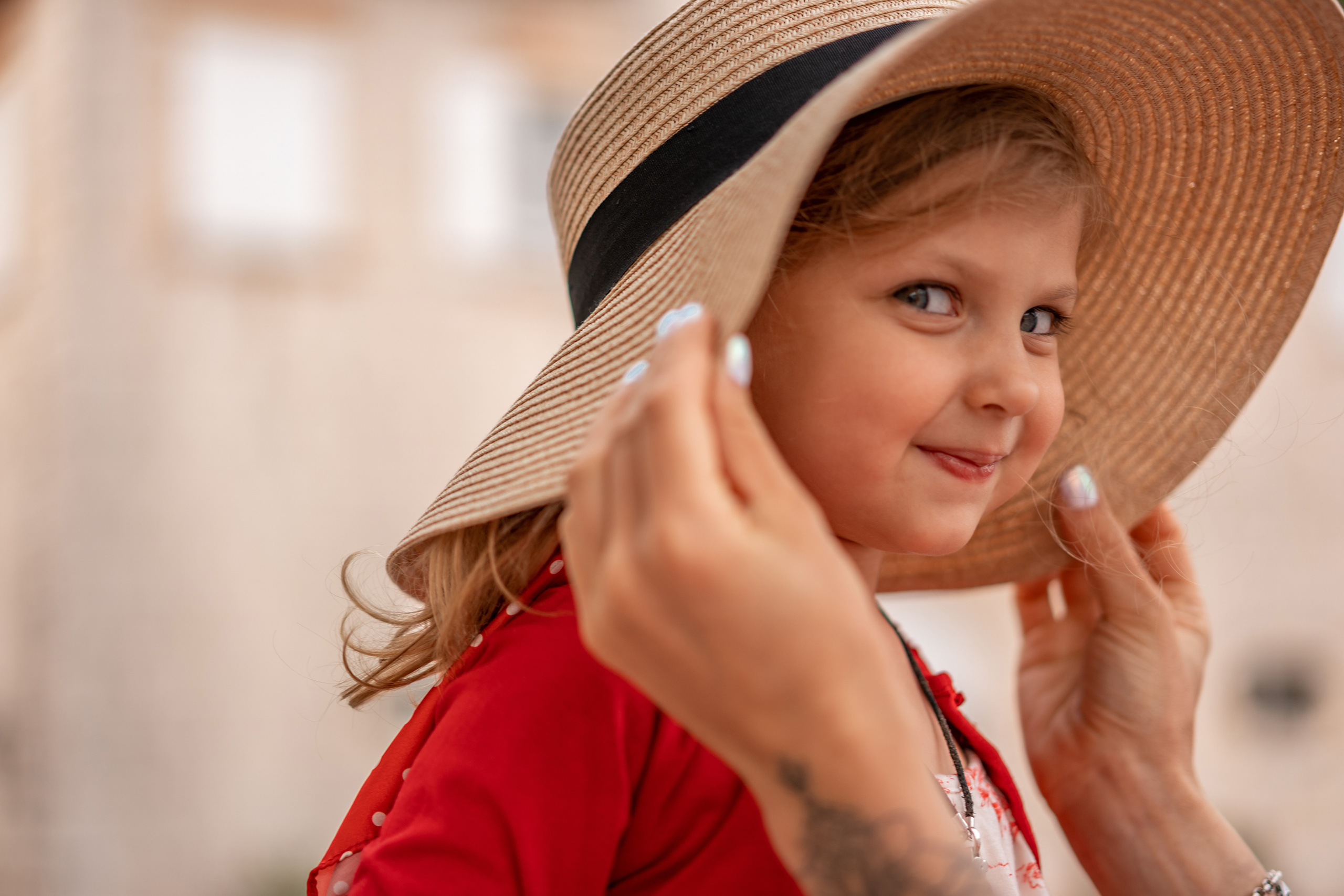 Familienfoto, Wandern in Perast