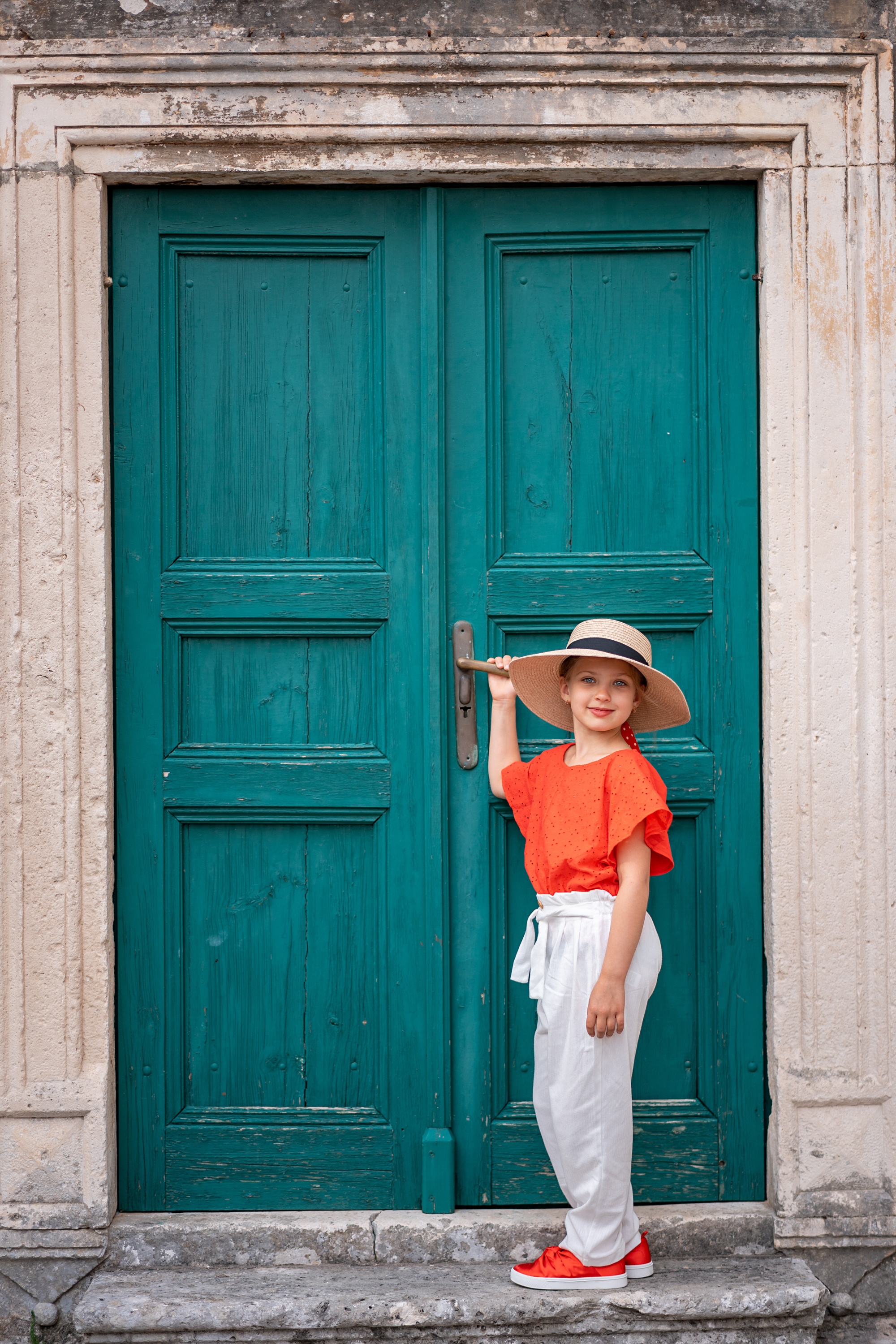 Familienfoto, Wandern in Perast