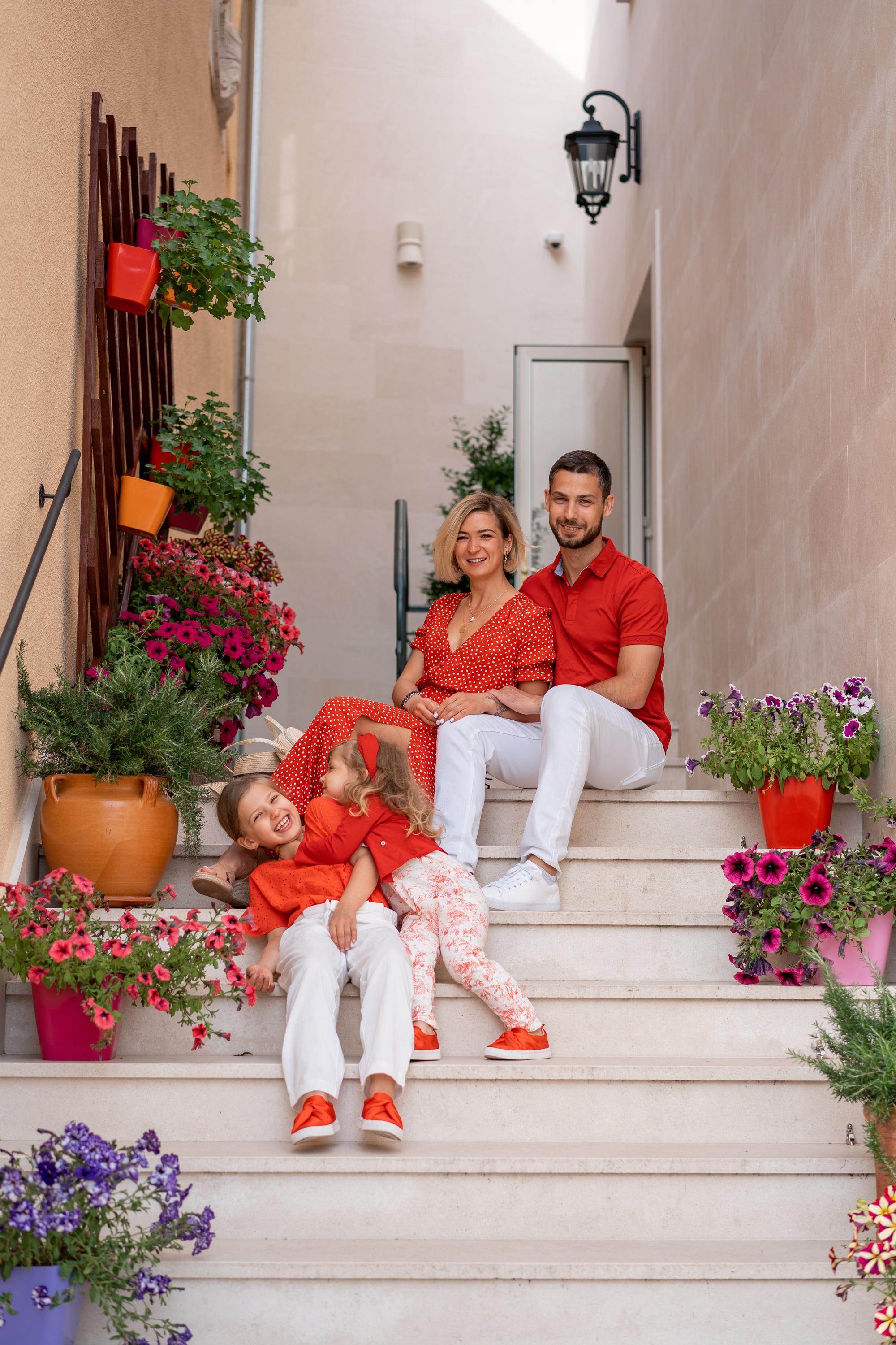Familienfoto, Wandern in Perast