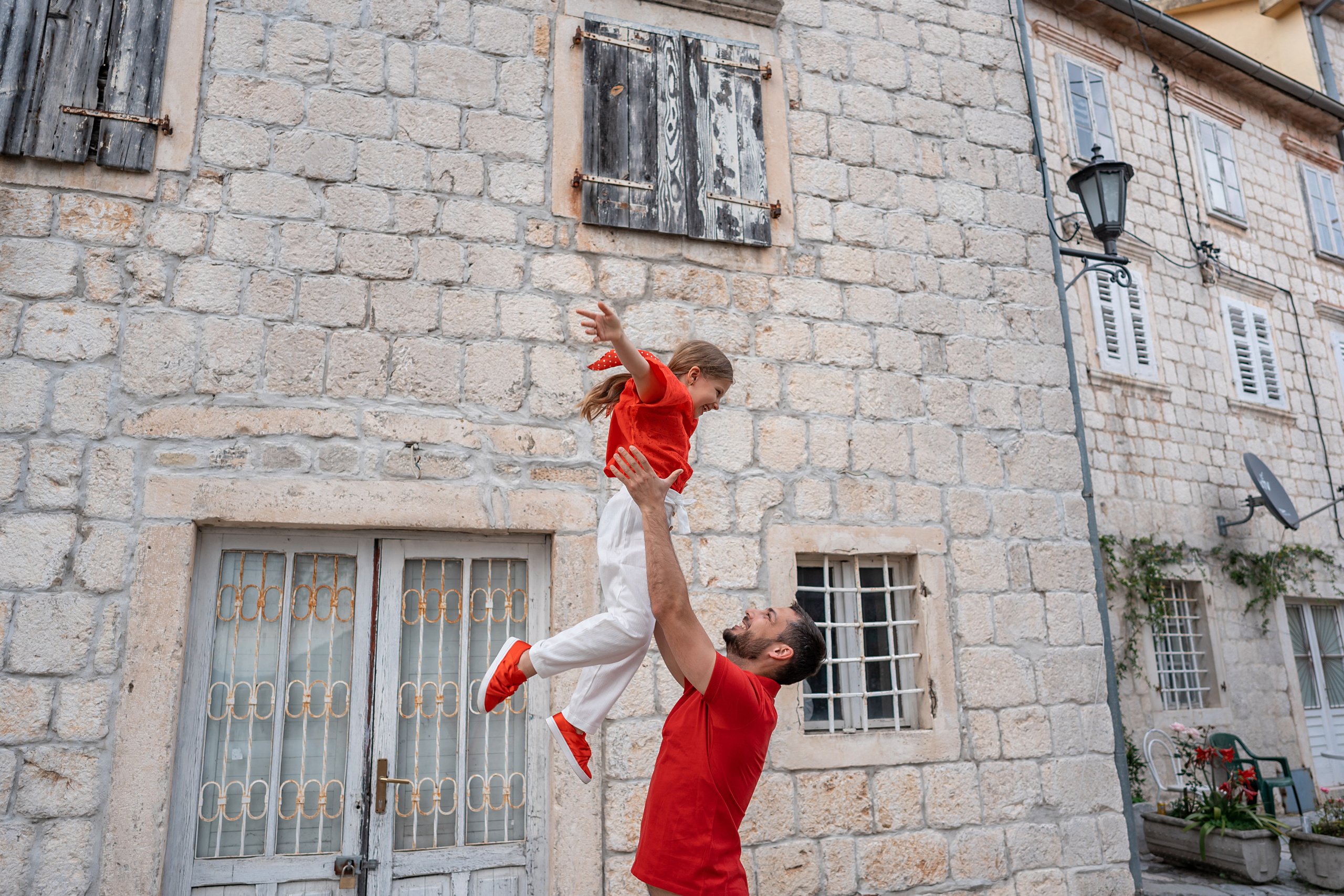 Familienfoto, Wandern in Perast