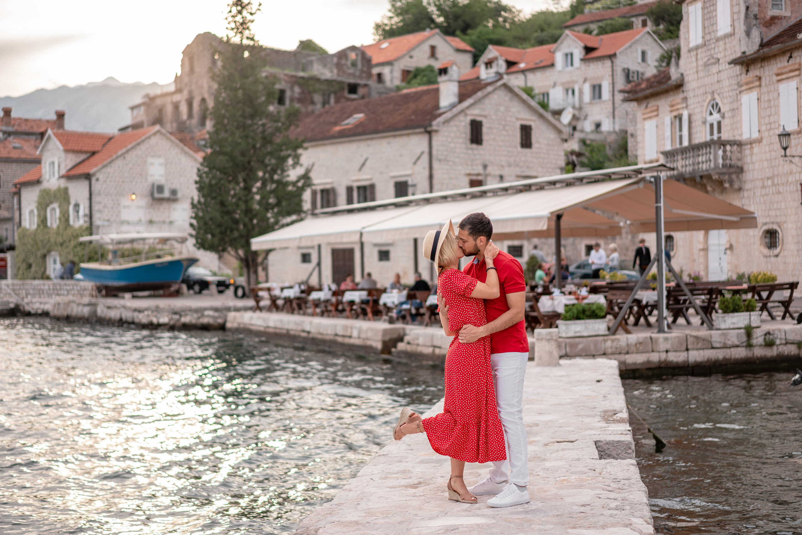 Familienfoto, Wandern in Perast