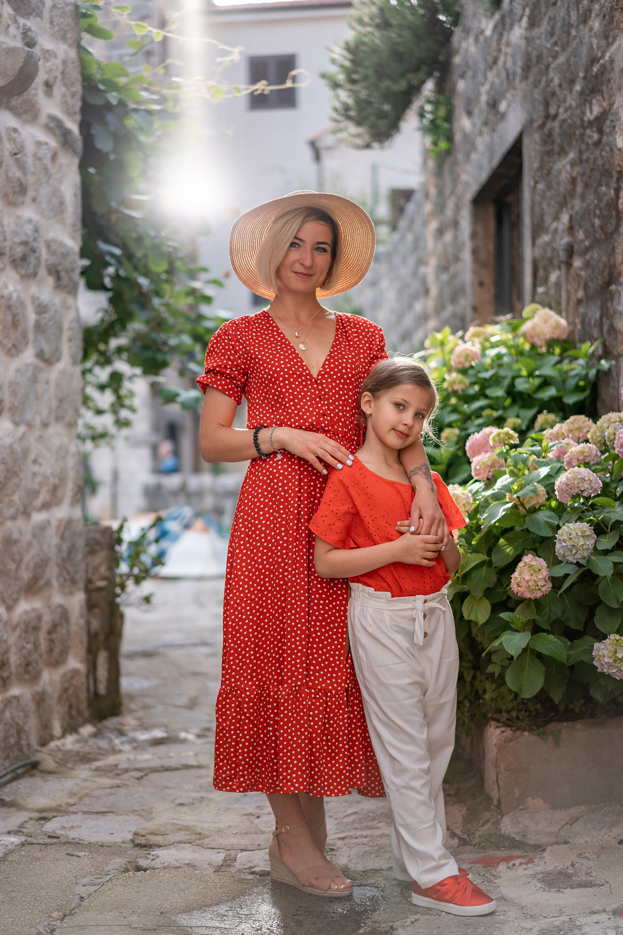 Familienfoto, Wandern in Perast
