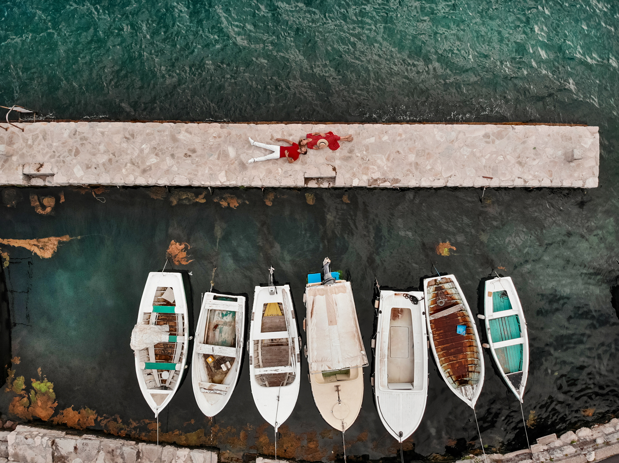 Familienfoto, Wandern in Perast