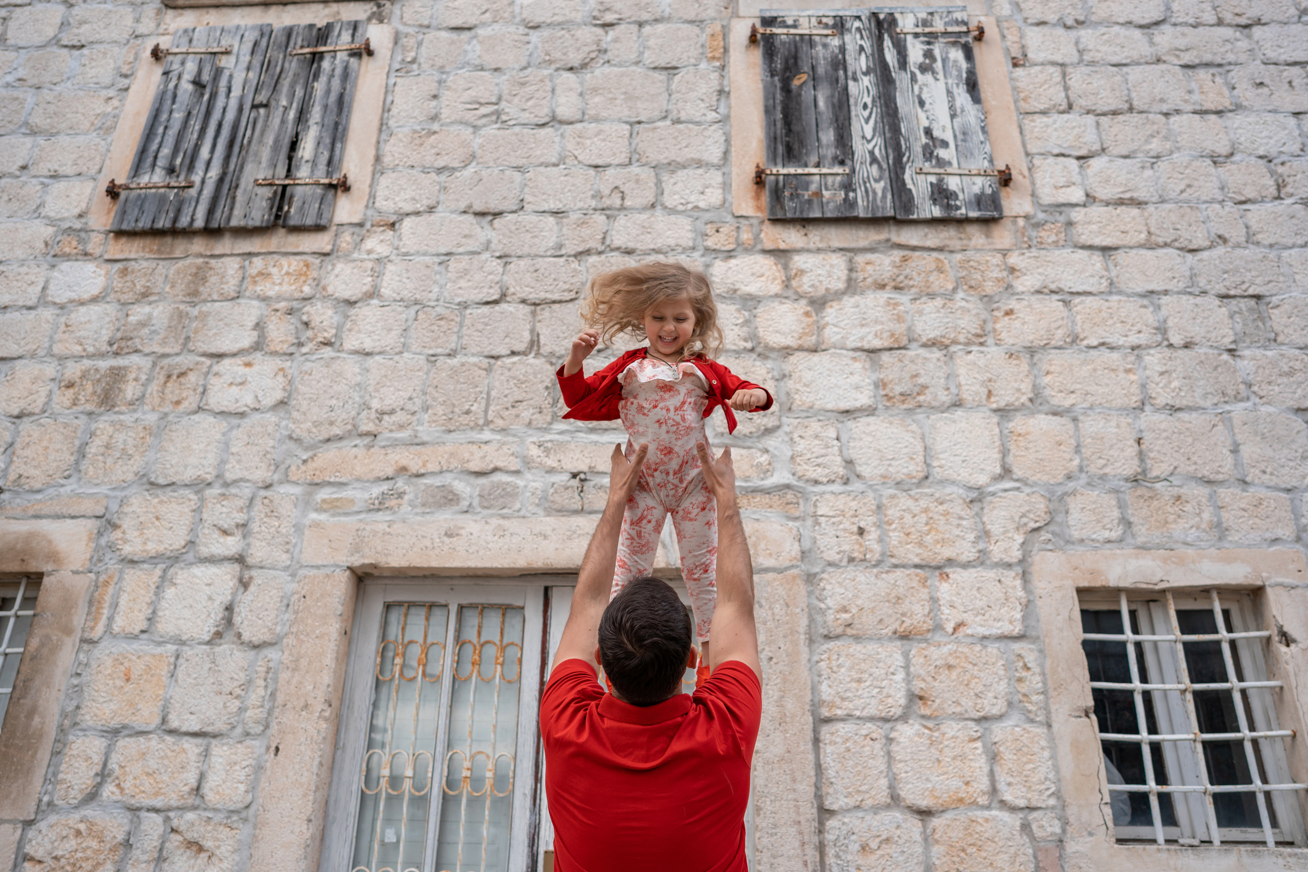 Familienfoto, Wandern in Perast
