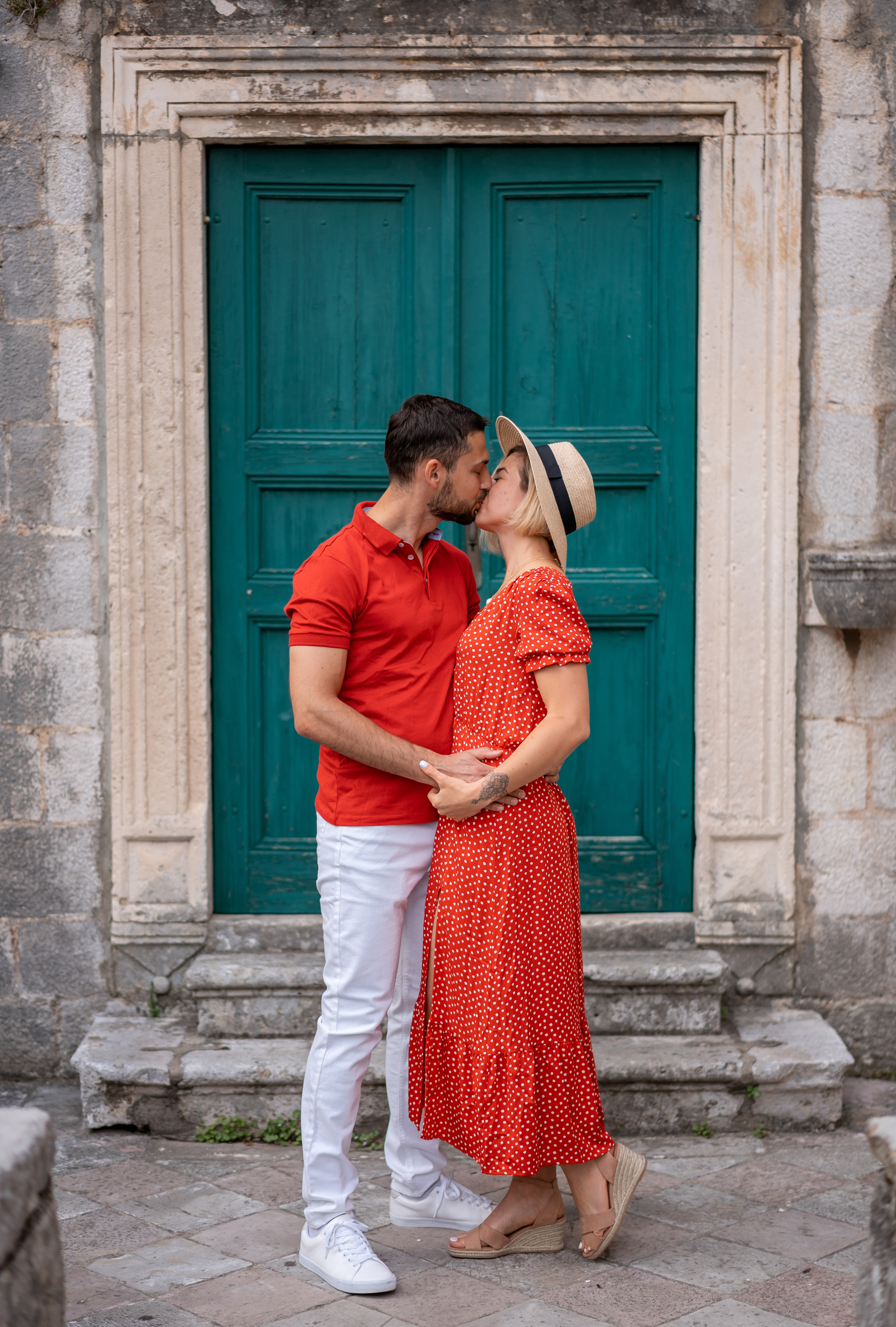 Familienfoto, Wandern in Perast