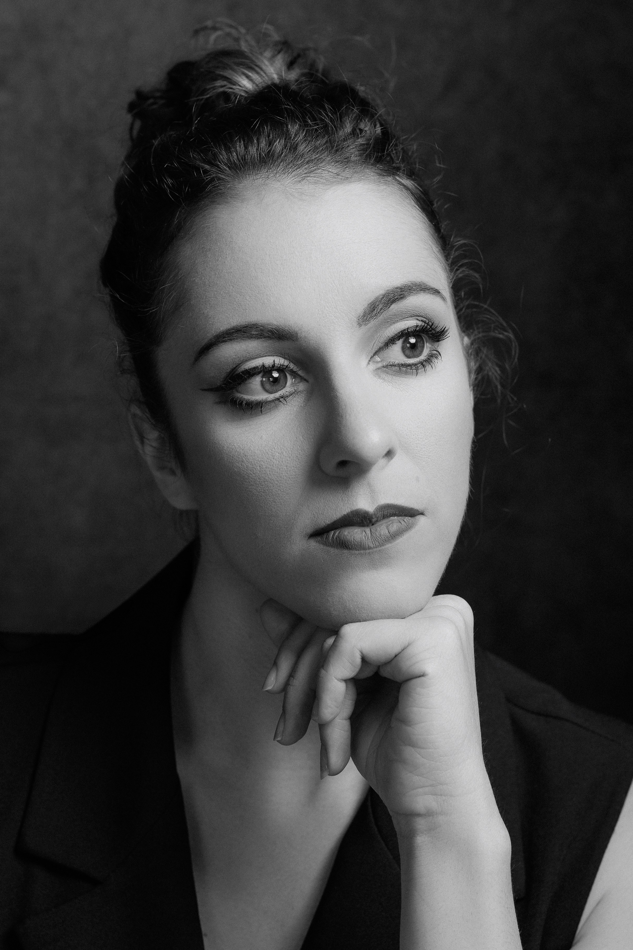 Elegant Black & White Portraits. Кристина Кожельцова — чёрно-белая портретная фотография в Лейпциге. Германия
