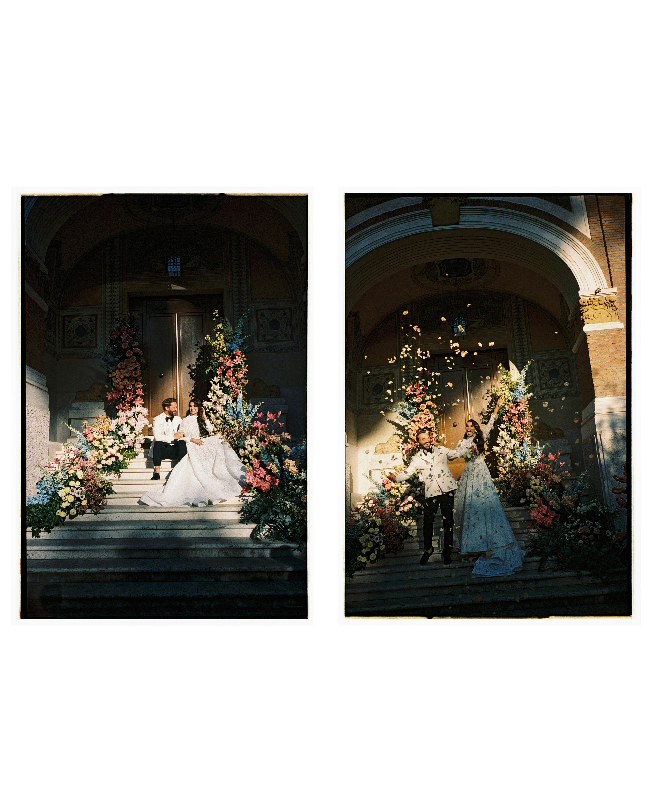 Celebrate love in the heart of Rome with a stunning wedding photoshoot at Villa Clara. Shot on Kodak Portra 400 film
