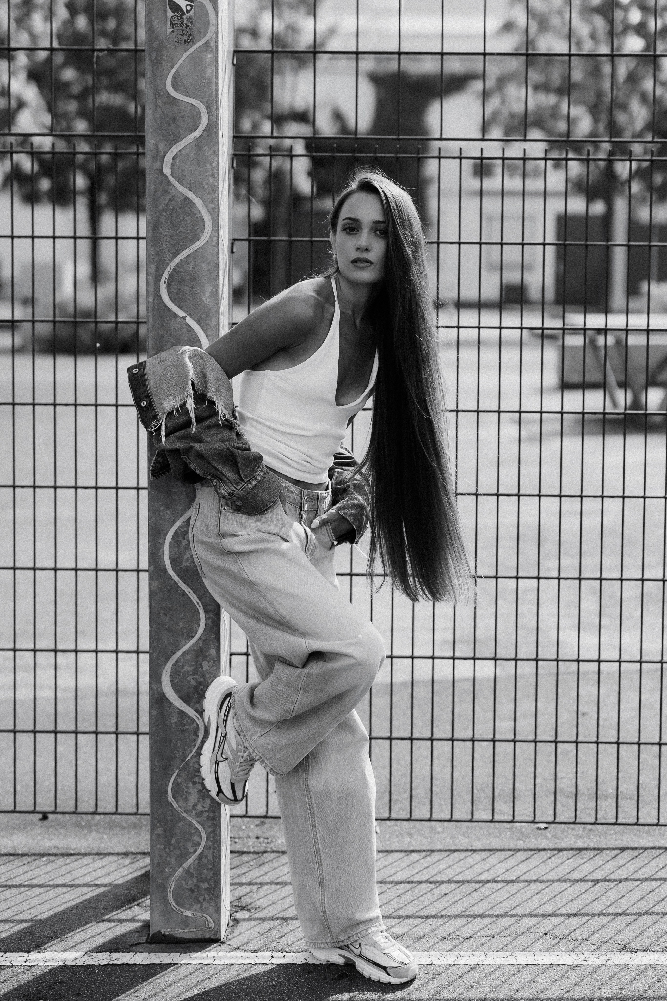 Off Court | Black & White Fashion Portraits in Leipzig. Кристина Кожельцова — чёрно-белая портретная фотография в Лейпциге. Германия