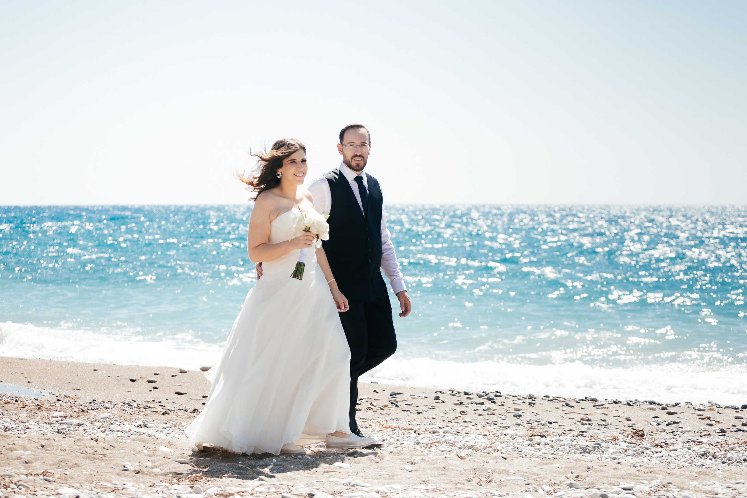 Wedding photoshoot Aphrodite rocks, Cyprus