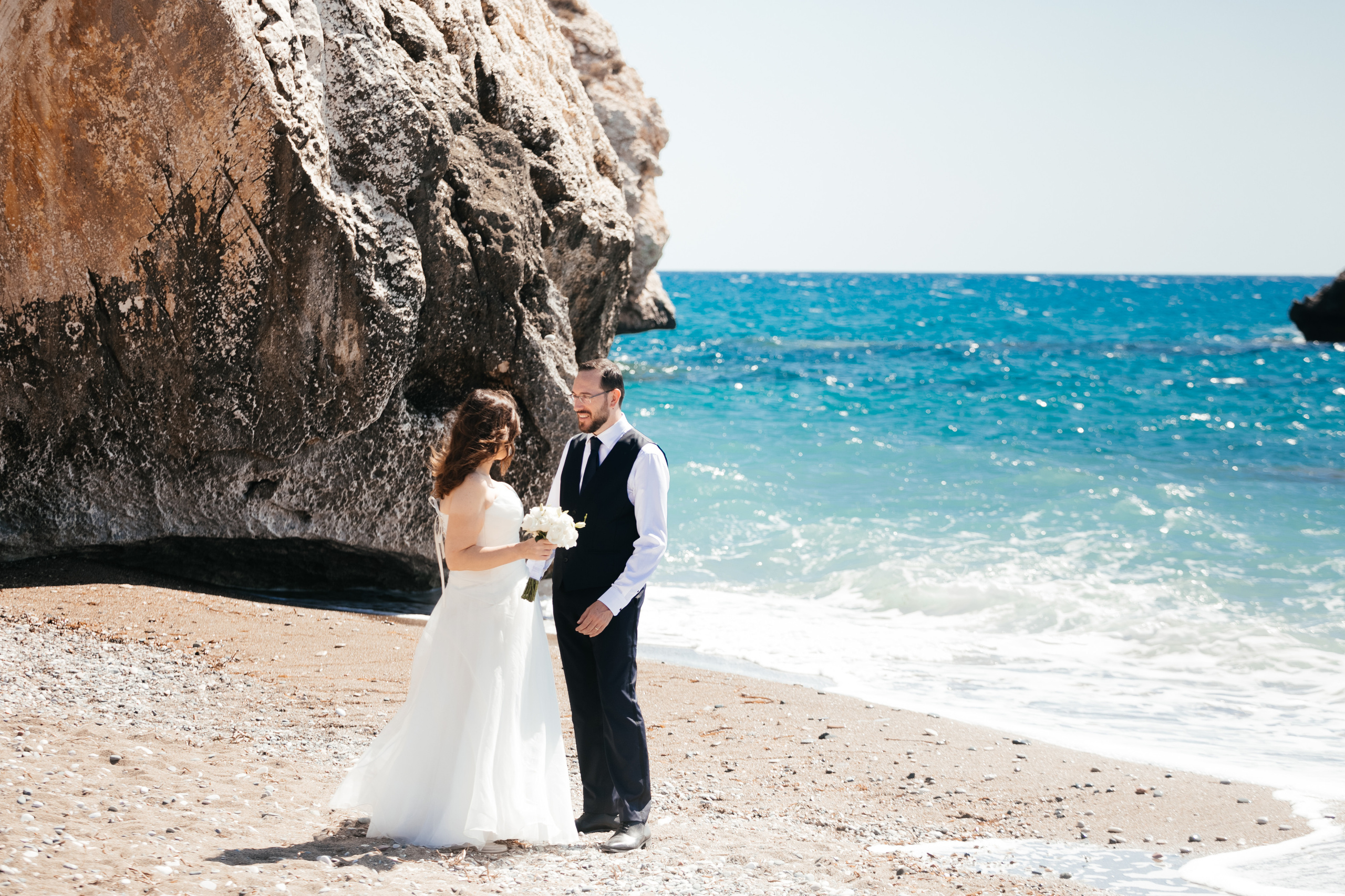 Весільна фотосесія камінь Афродіти, Кіпр