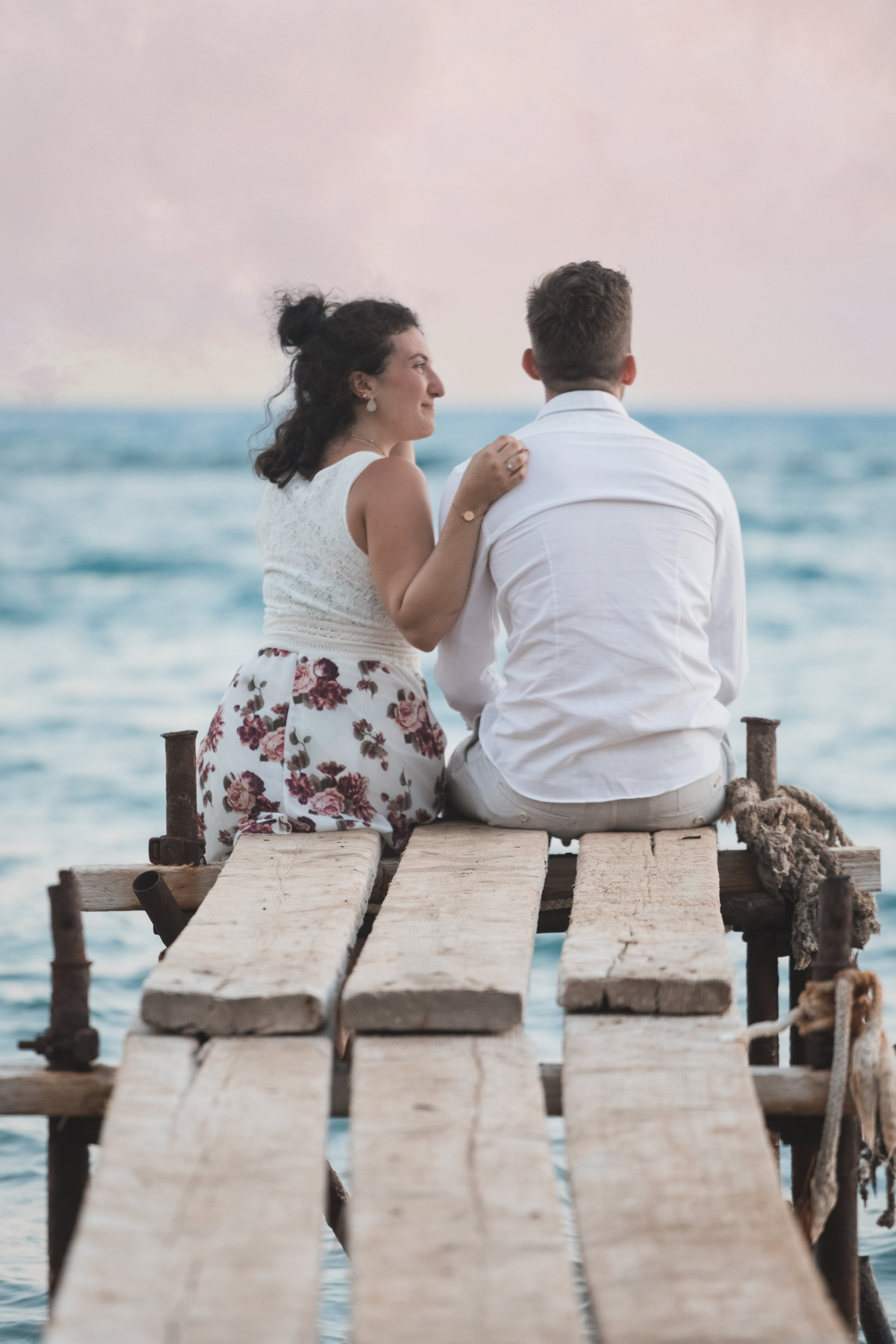 Proposal at the beach Cyprus