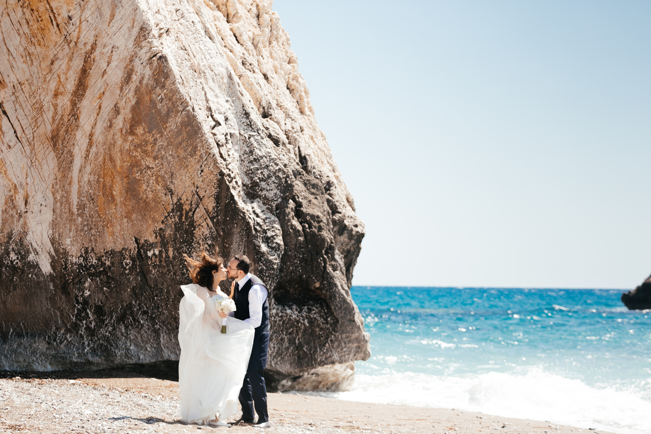 Весільна фотосесія камінь Афродіти, Кіпр