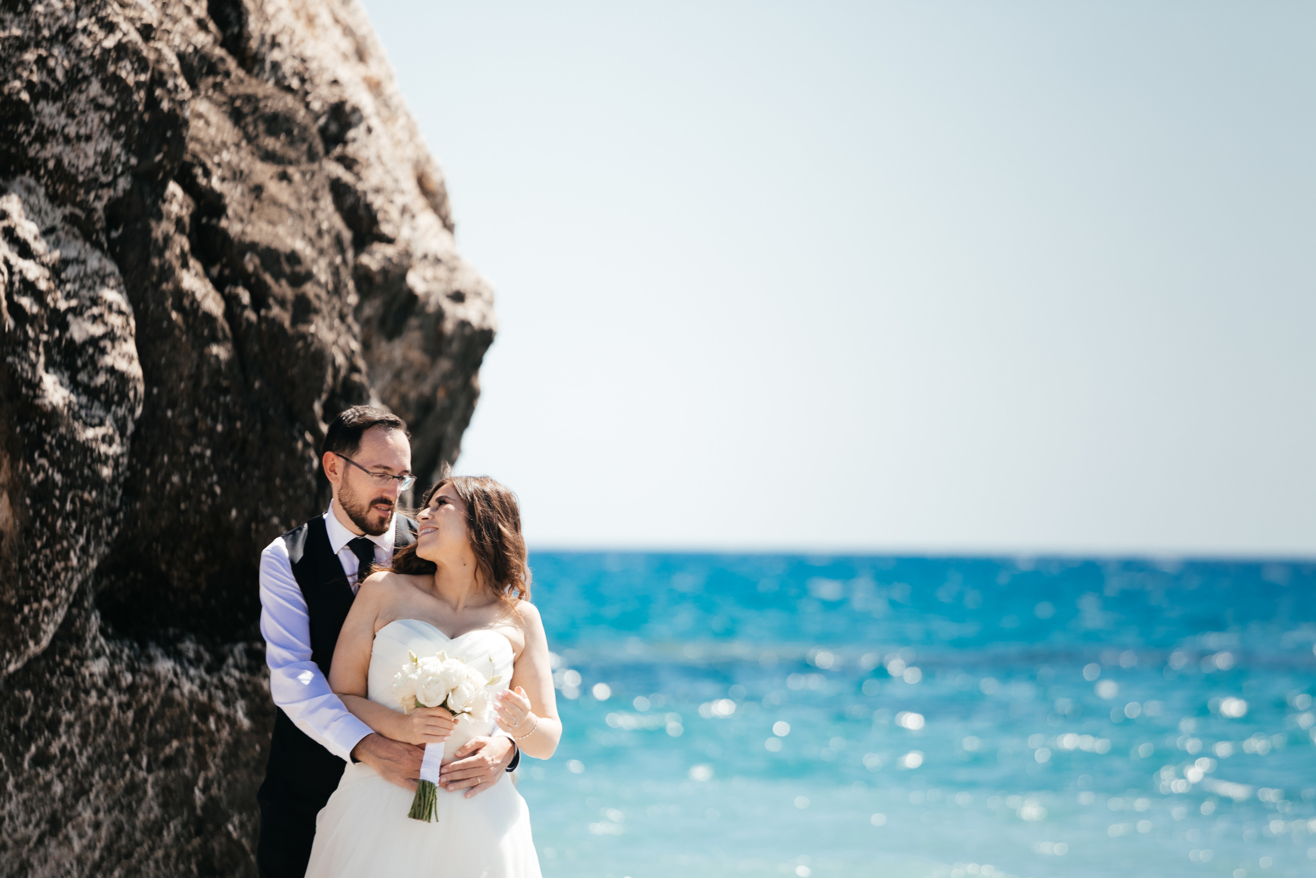 Весільна фотосесія камінь Афродіти, Кіпр
