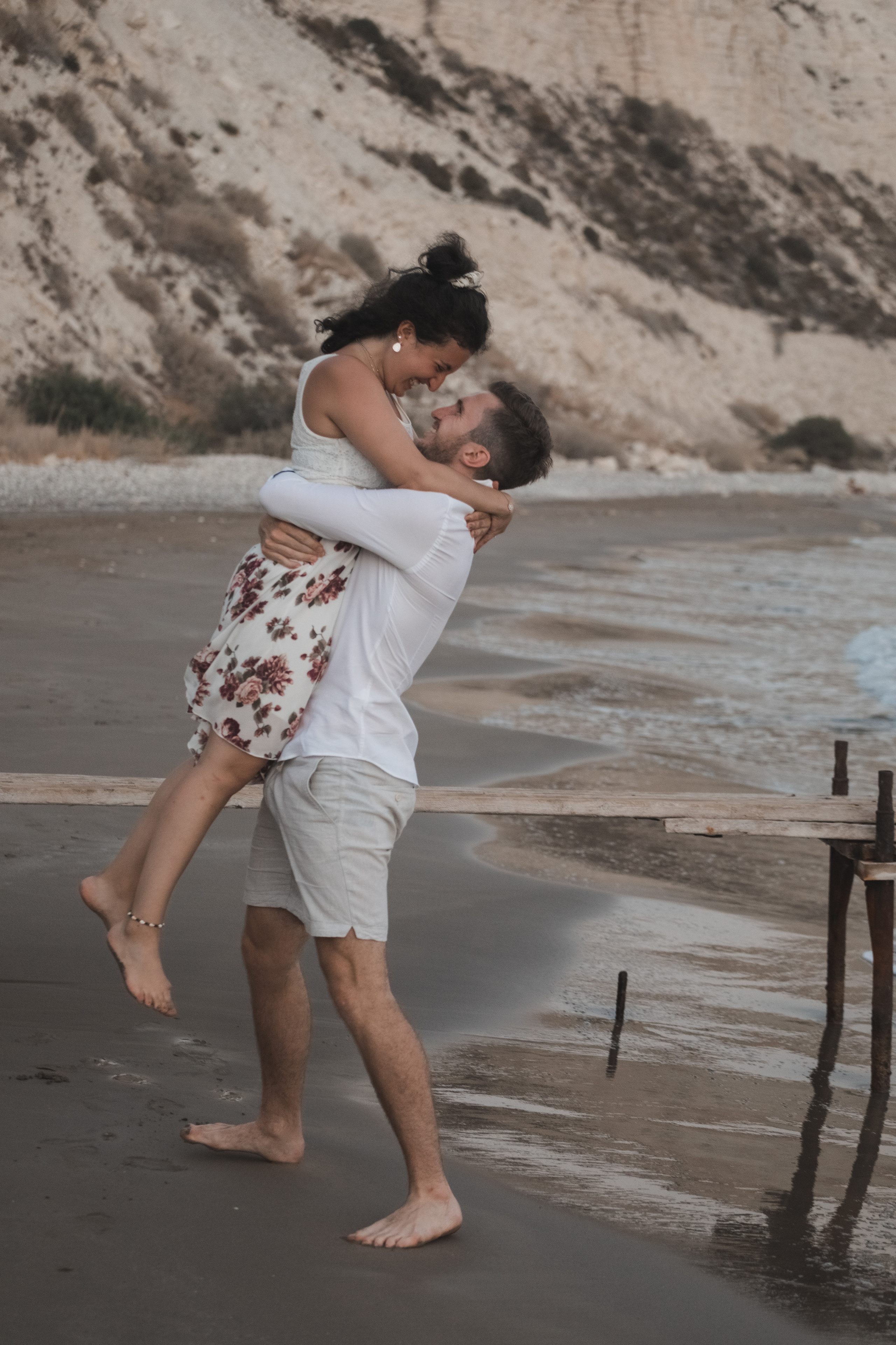Proposal at the beach Cyprus