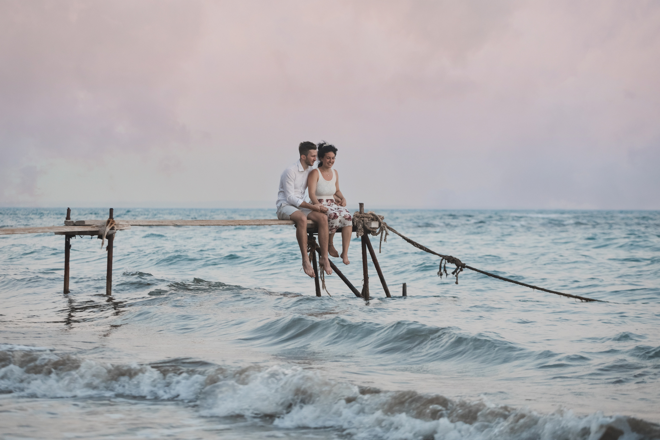 Proposal at the beach Cyprus