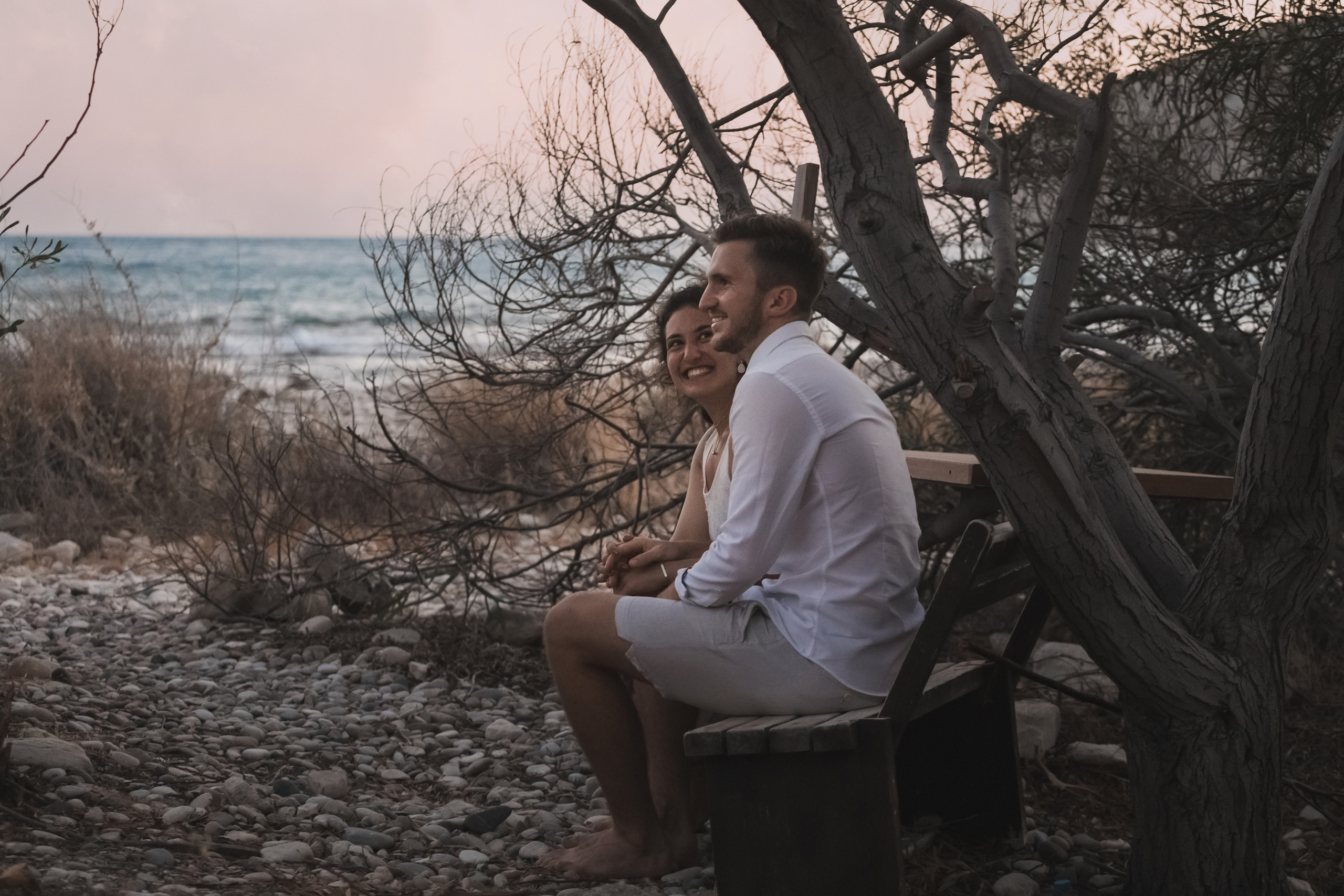Proposal at the beach Cyprus