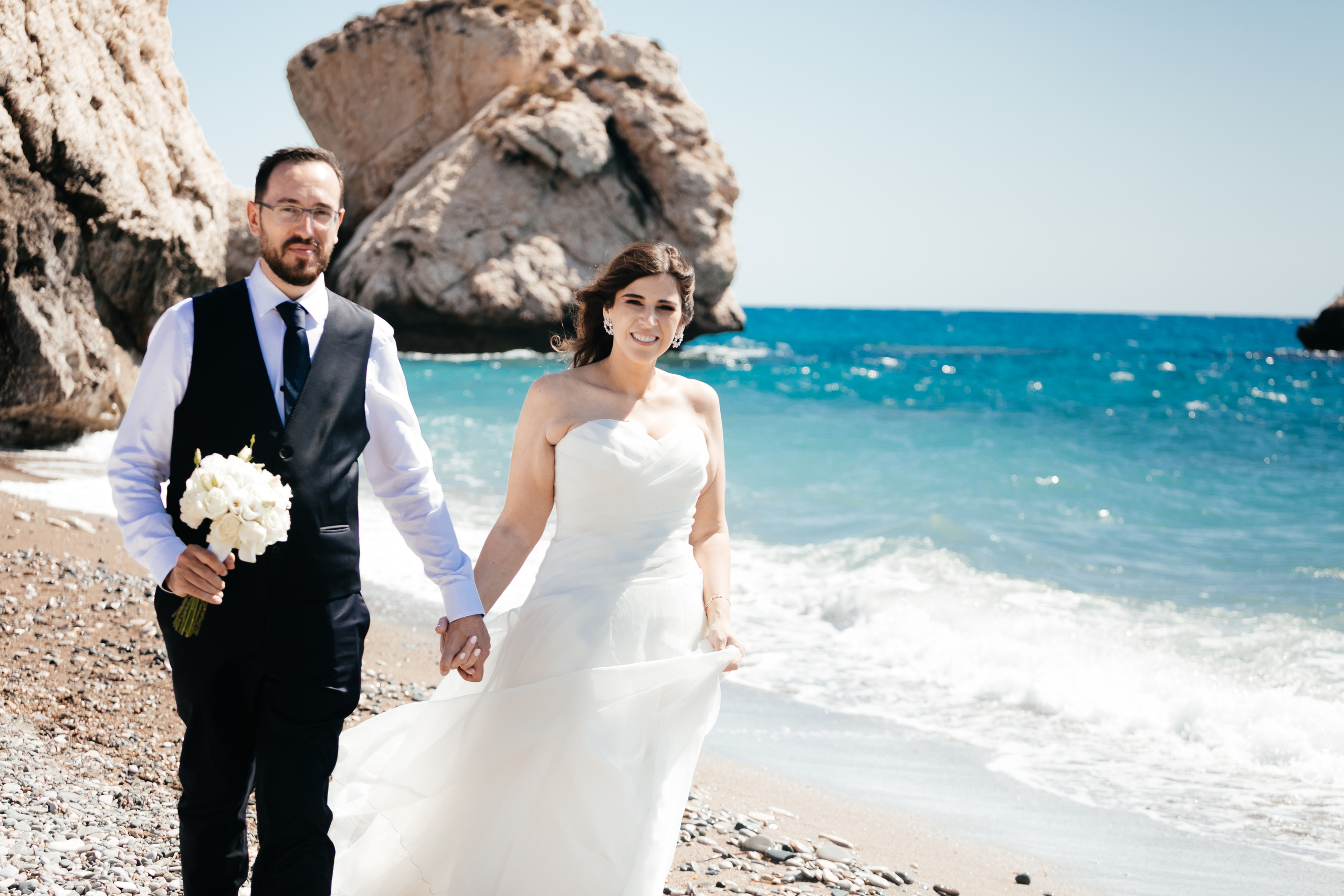 Весільна фотосесія камінь Афродіти, Кіпр