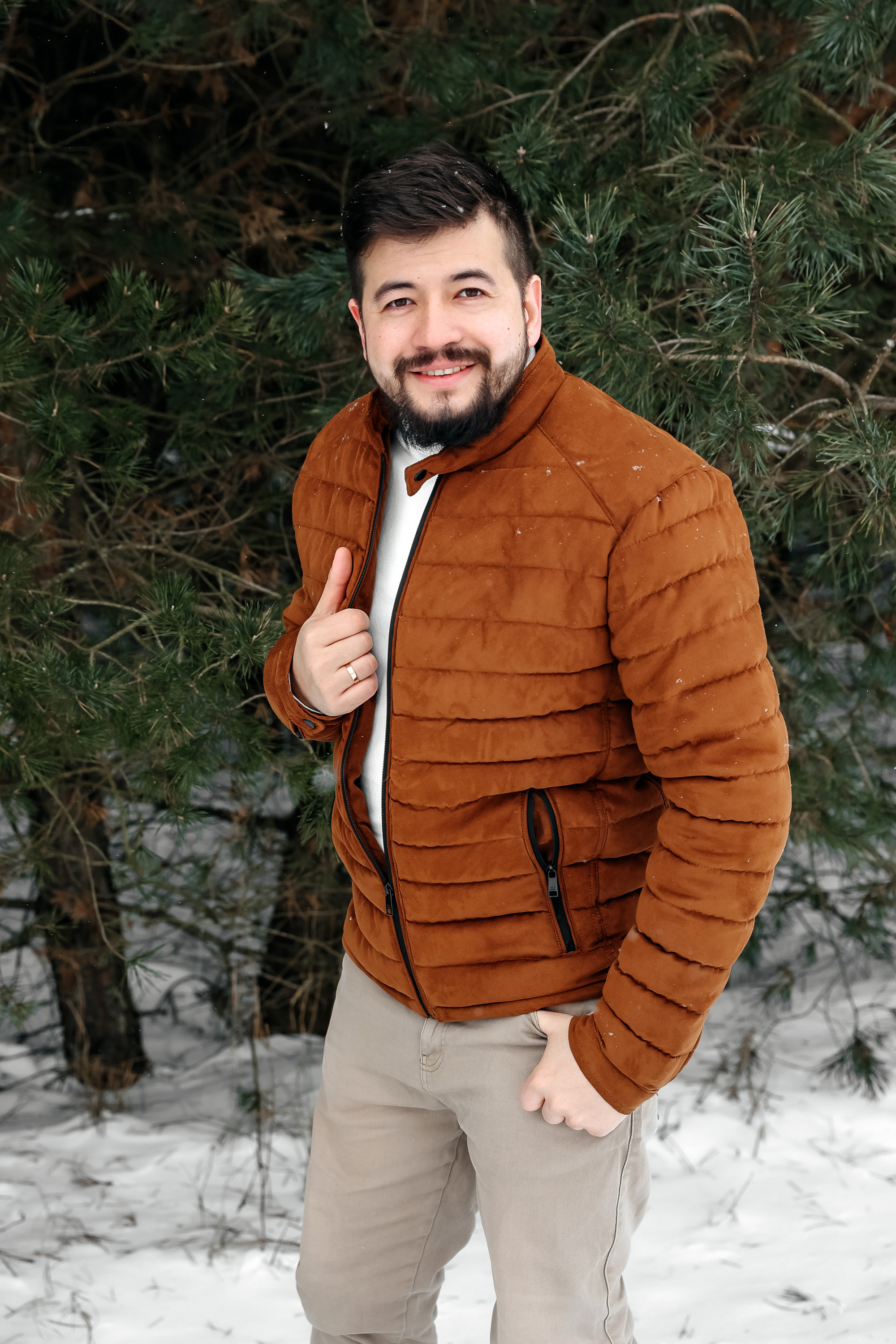 Winter walk. Wedding photographer in Florida