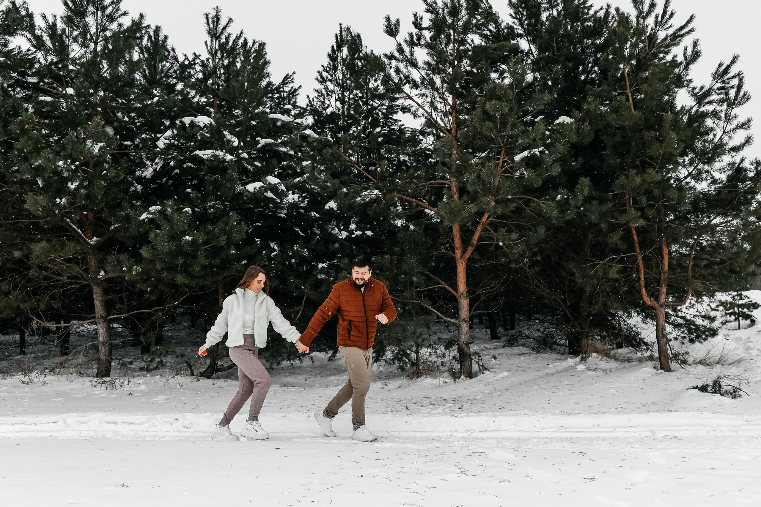 Winter walk. Wedding photographer in Florida