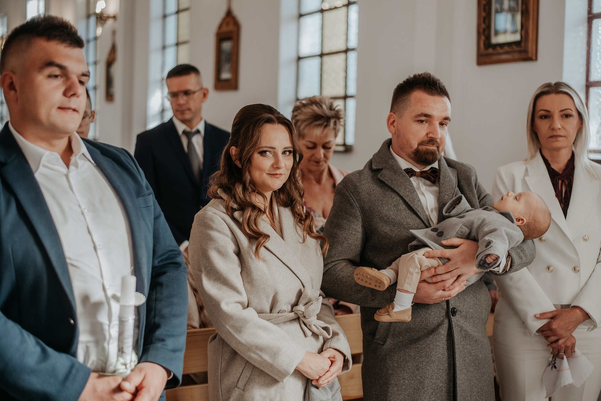 Chrzest Święty Natanka. Dominika Strachacka Fotografia | Fotograf ślubny i rodzinny Opole Lubelskie Lublin