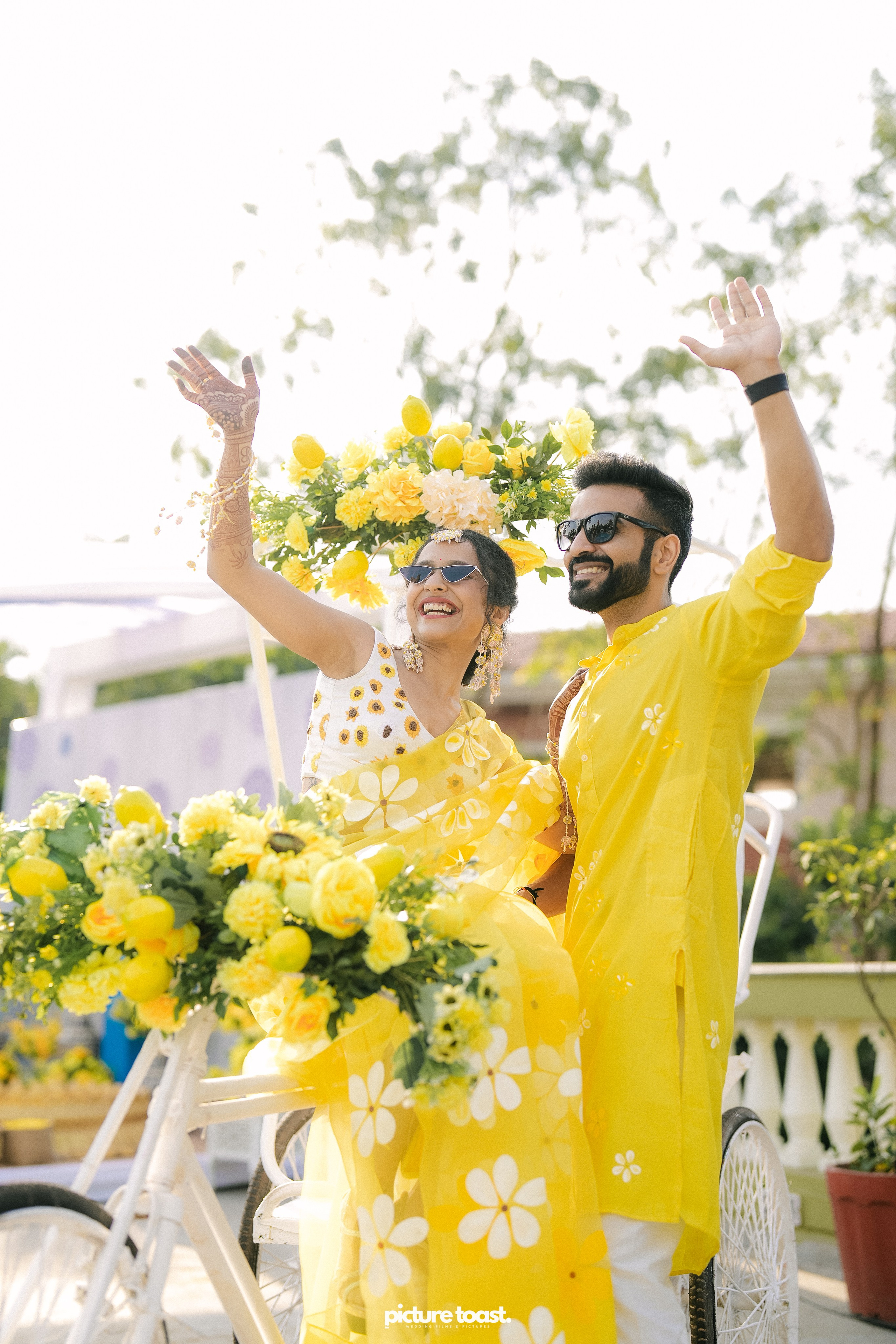 Haldi Hues Ft. Baebie & Goyal. Fine art Wedding Photographers in India & Canada