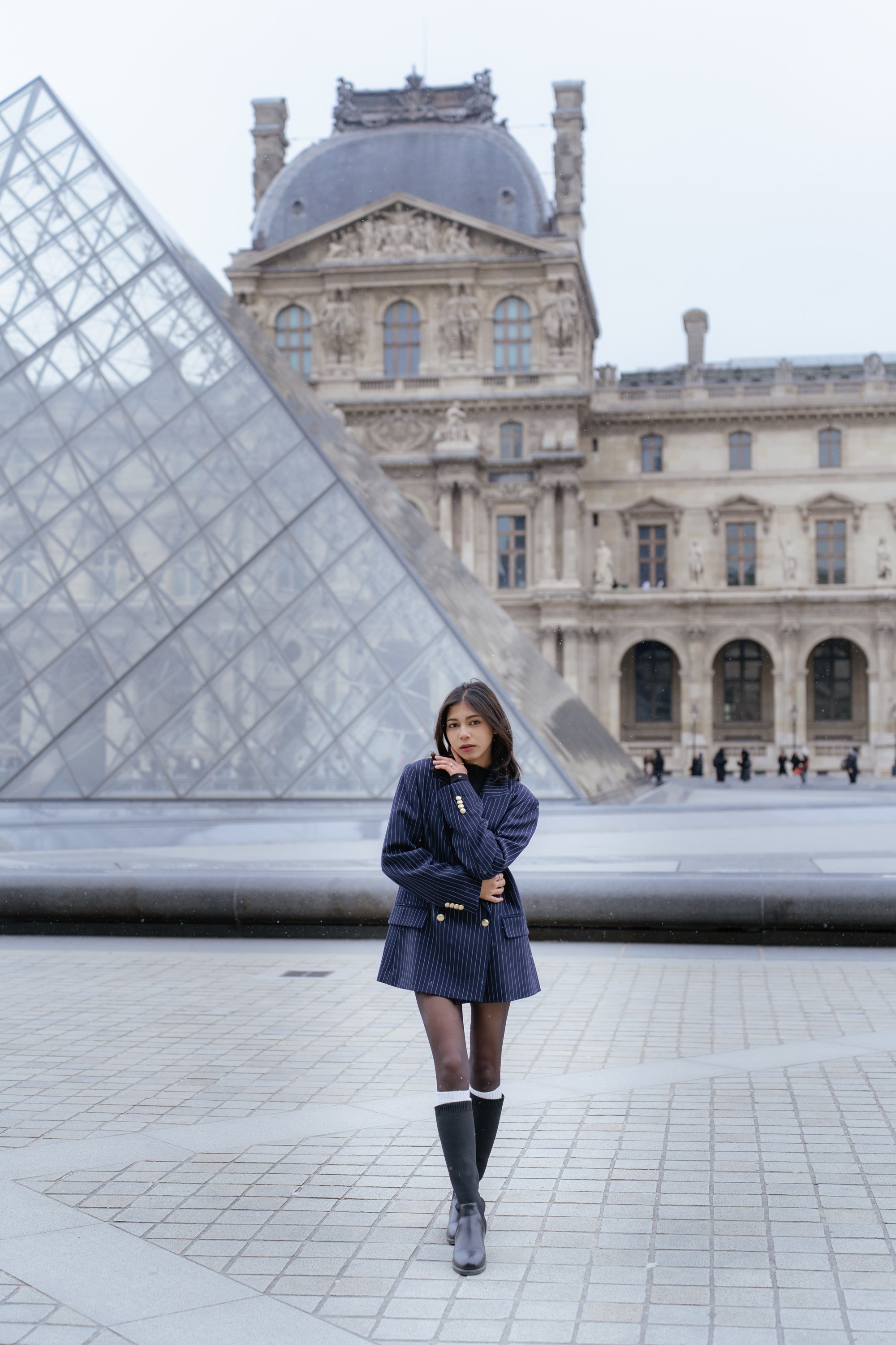 Solo Portrait Session: Louvre & Eiffel Tower. Paris Photographer & Videographer