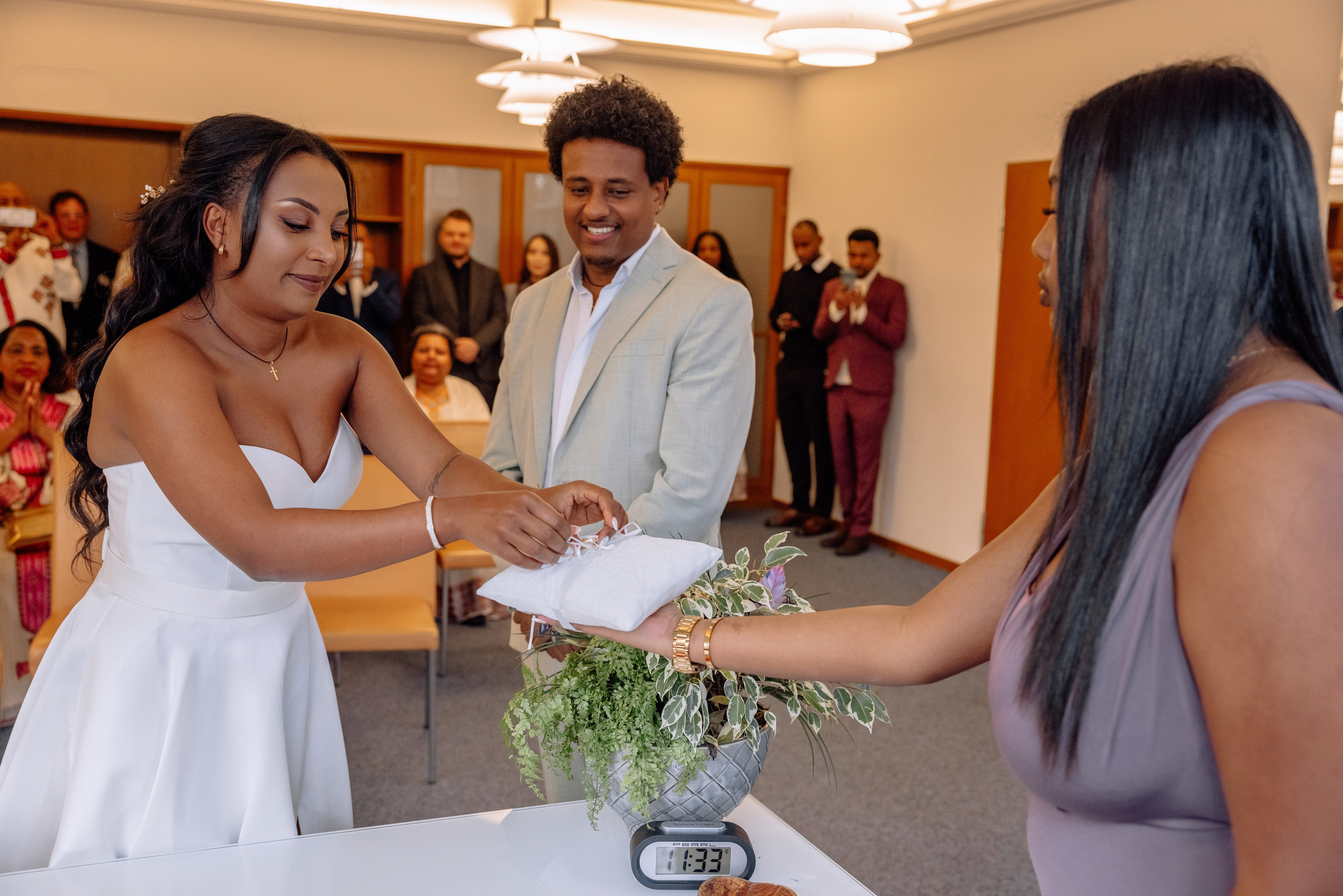 Äthiopische Hochzeit in der Mandlstrasse/Frühling 2025. Hochzeitsfotograf München Taufe Familienfotograf Tanja Mauke