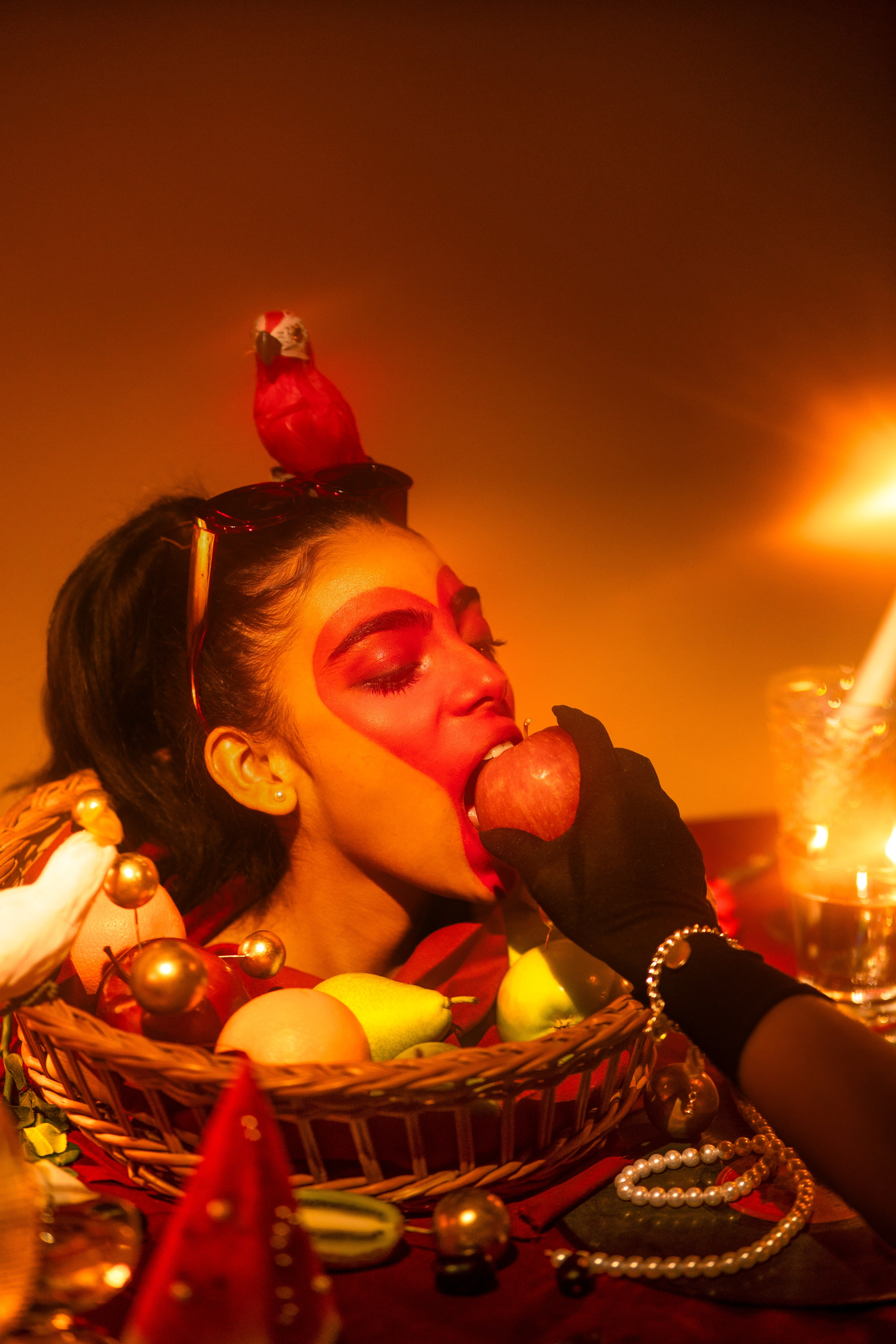 Creative Direction for head in basket Photoshoot